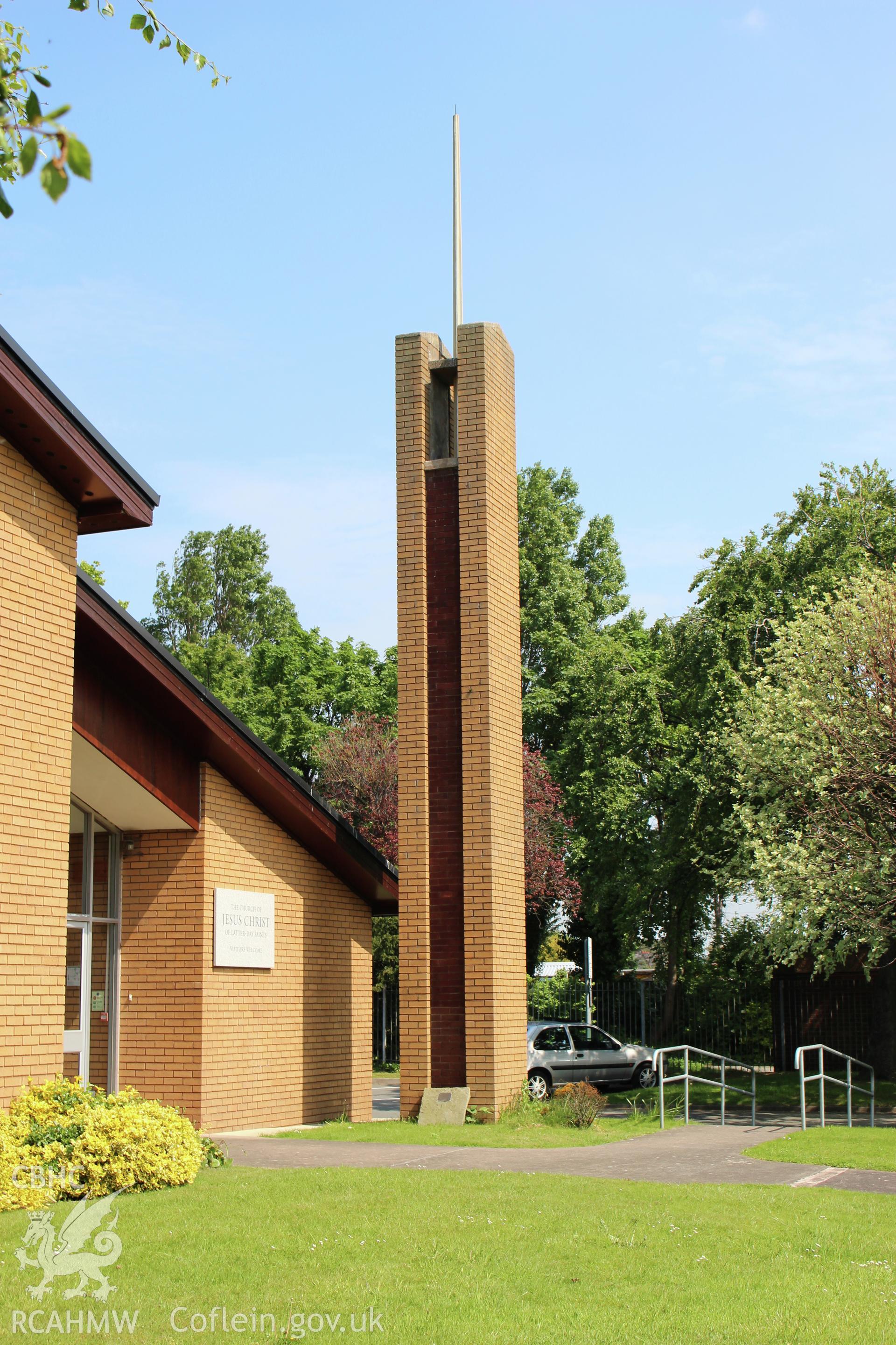 Vale Road Church of Latter Day Saints, Rhyl, detail of bell tower