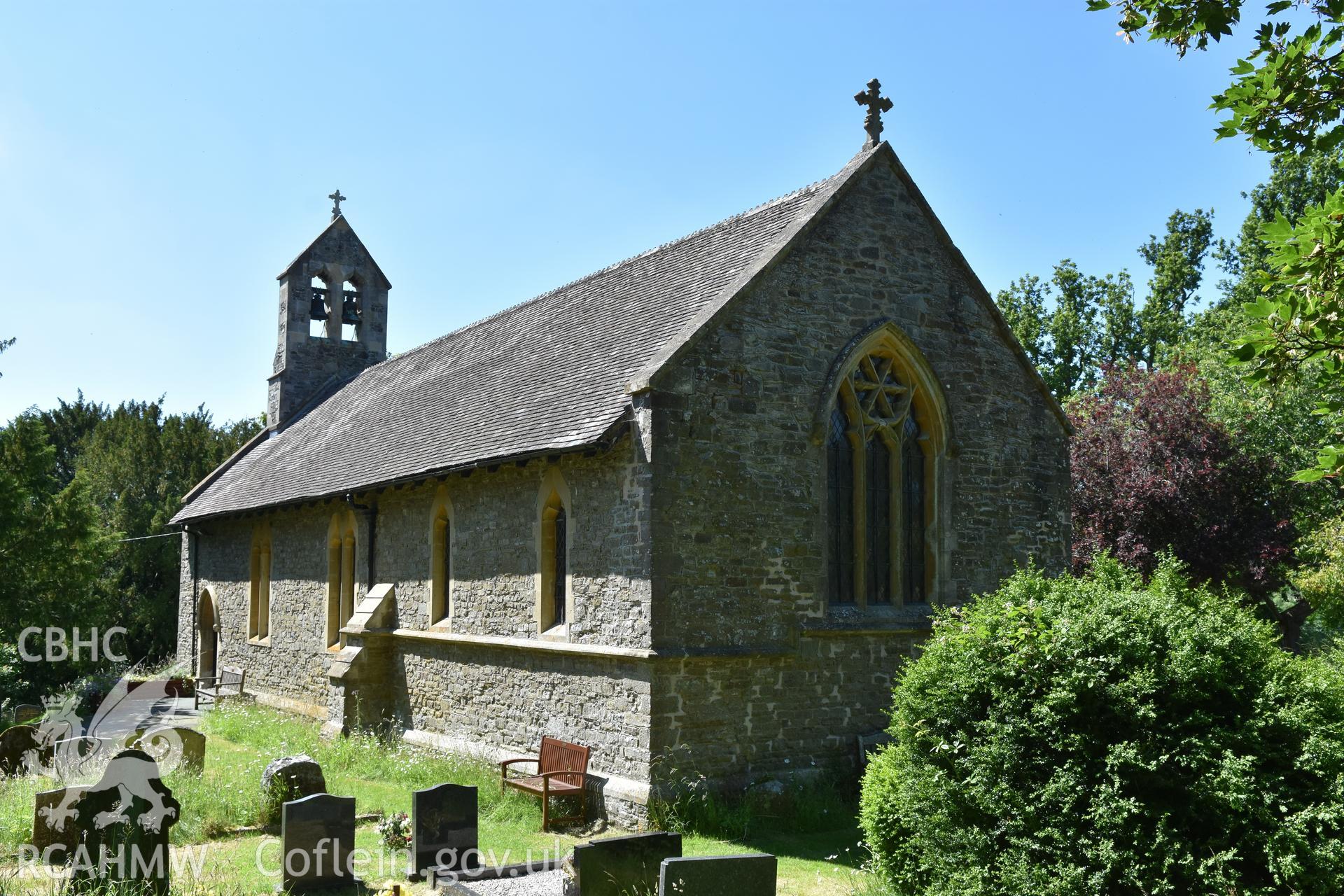 St Etheldreda's church, Hyssington, exterior