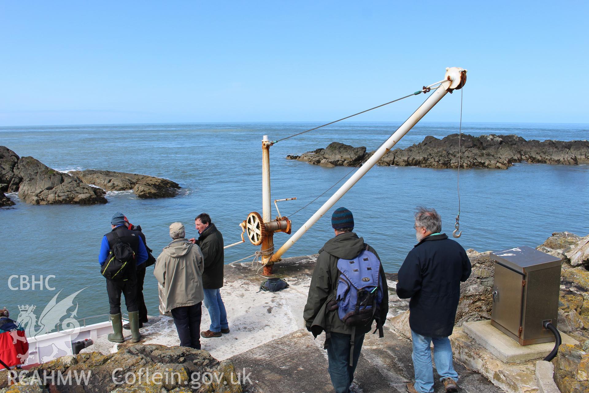 Skerries Jetty (north). Investigator's photographic survey for the CHERISH Project. ? Crown: CHERISH PROJECT 2018. Produced with EU funds through the Ireland Wales Co-operation Programme 2014-2020. All material made freely available through the Open Government Licence.