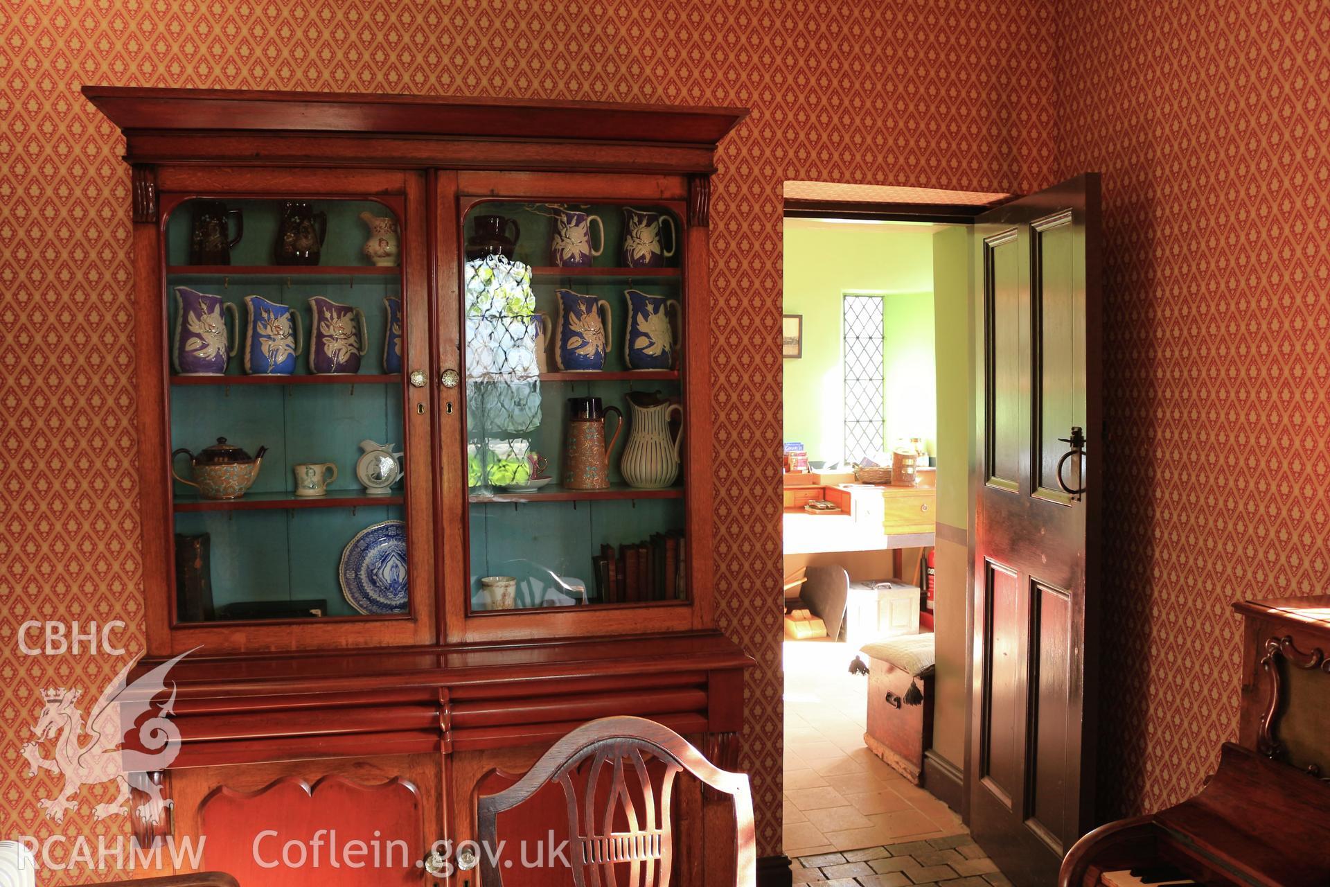 Investigator photographs of Conwy Suspension Bridge Keepers cottage. Interior: sitting room.