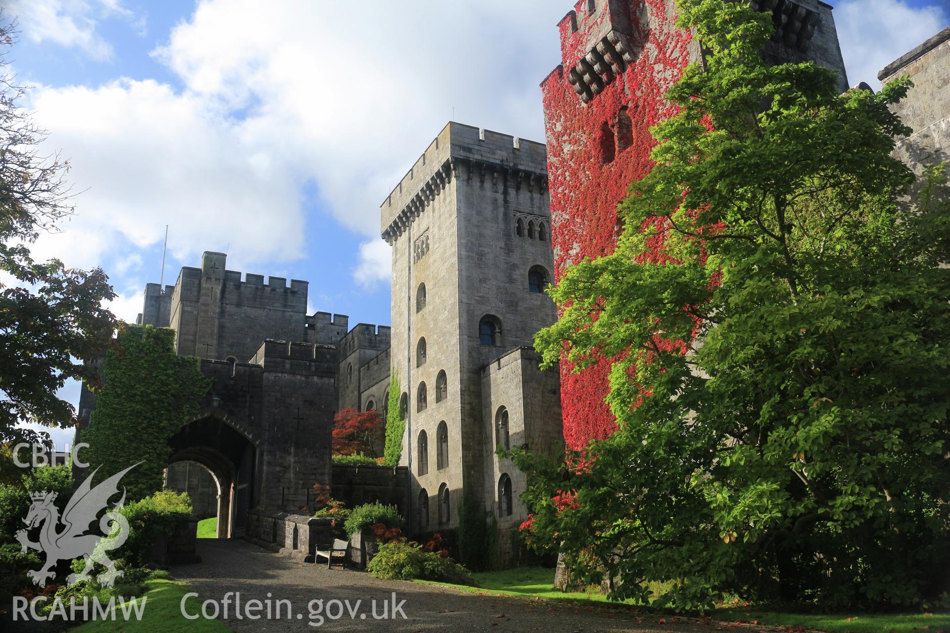 Penrhyn Castle, Bangor. Gate, east front
