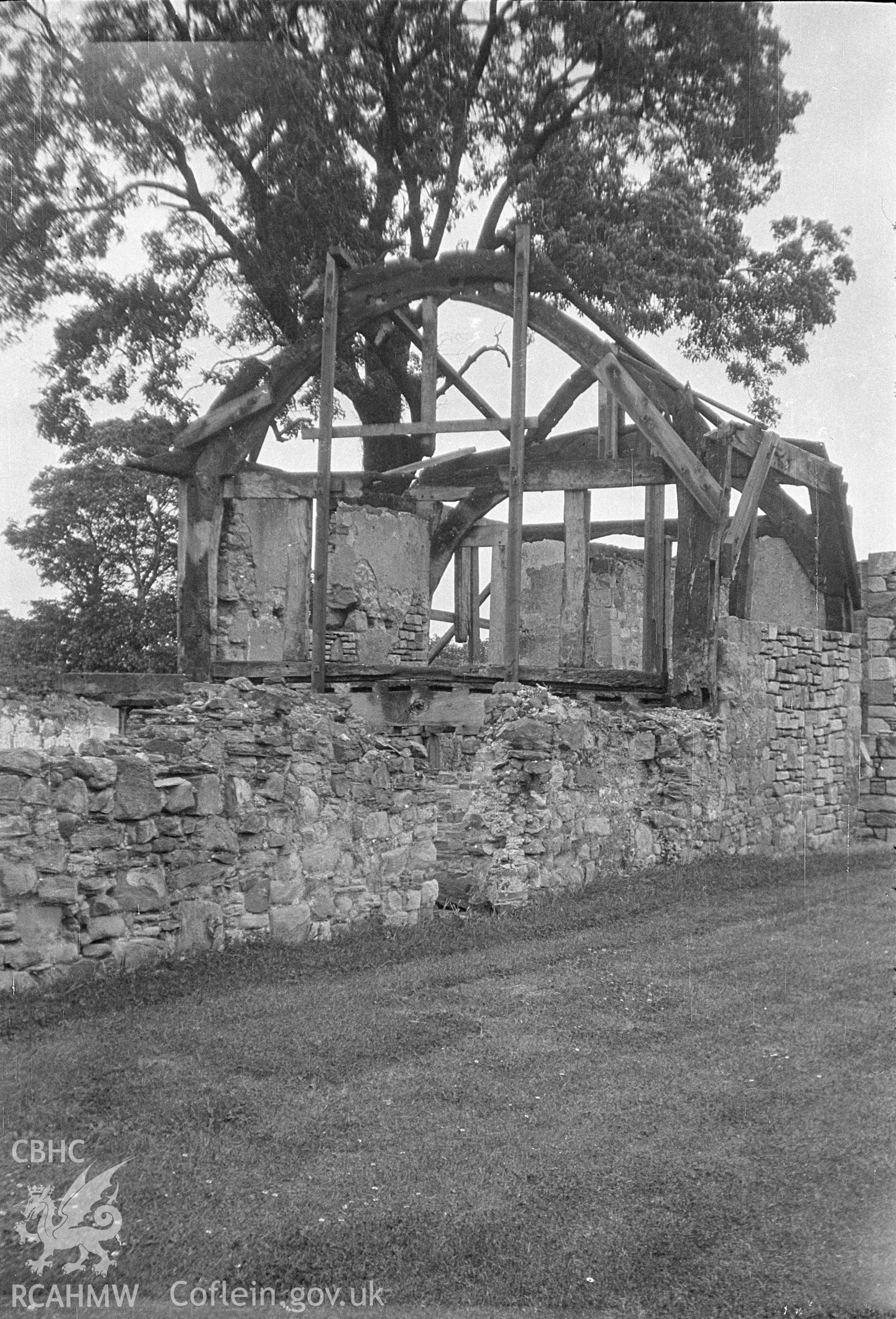 Digital copy of a 1950 nitrate negative showing Basingwerk Abbey