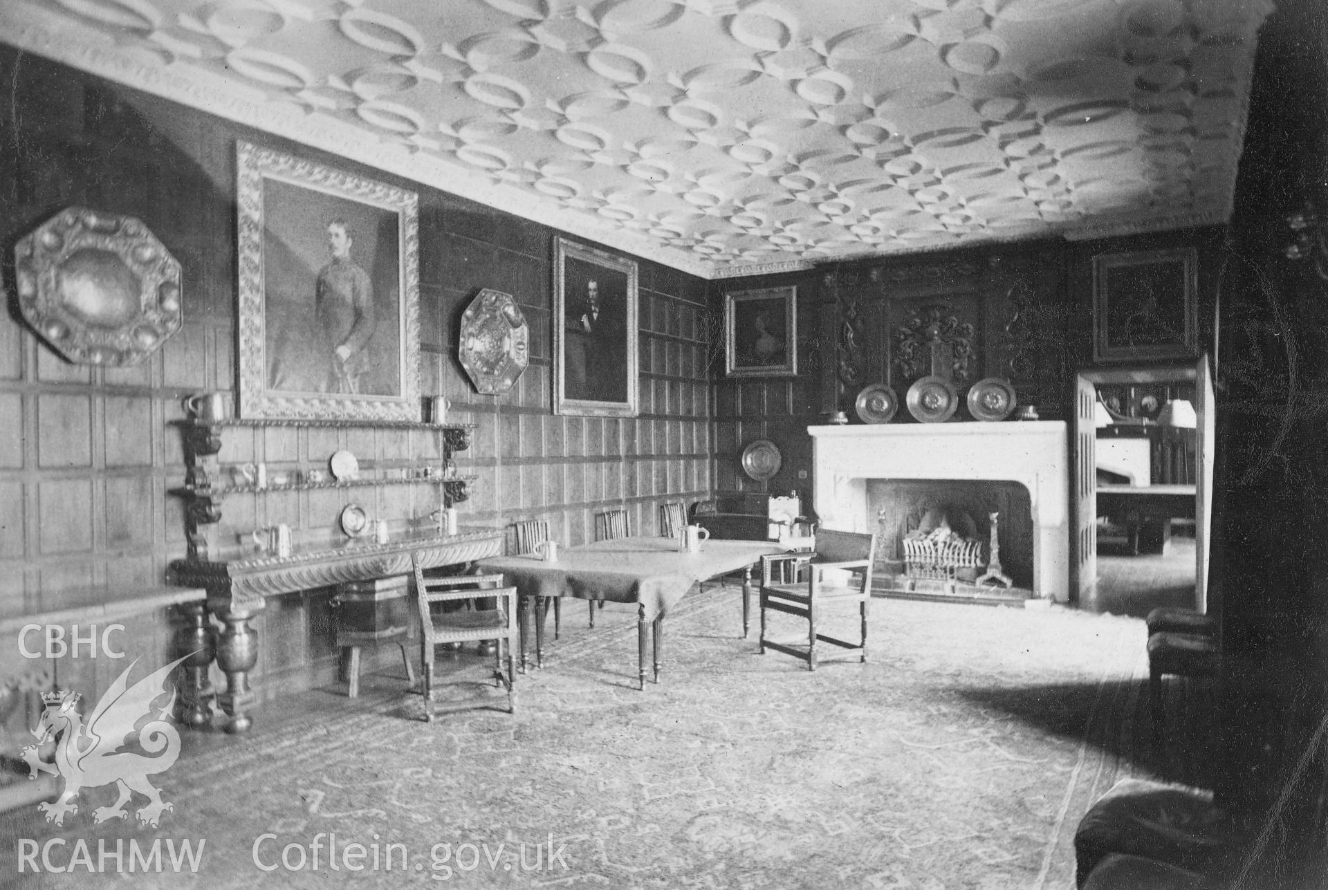 Postcard view showing Aberpergwm House.