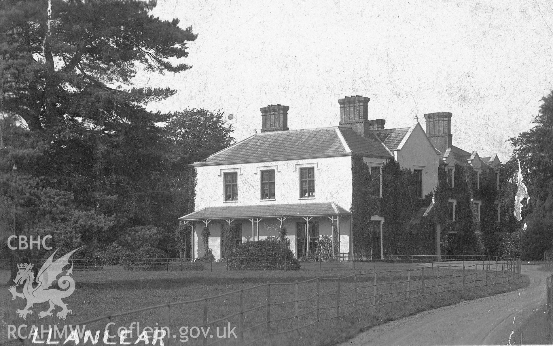 c1910 postcard view of Llanllyr, Ceredigion.