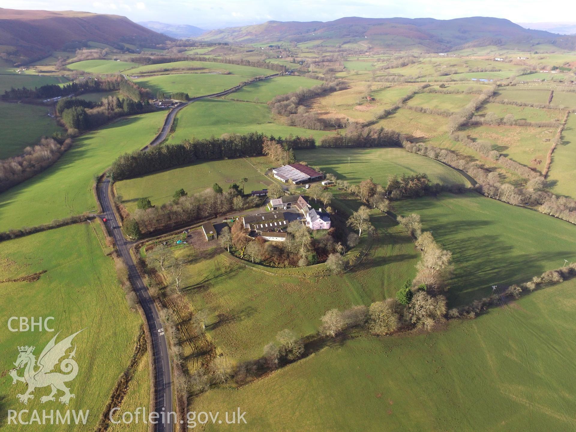 Photo showing view of Colwyn Castle taken by Paul R. Davis, 2018.