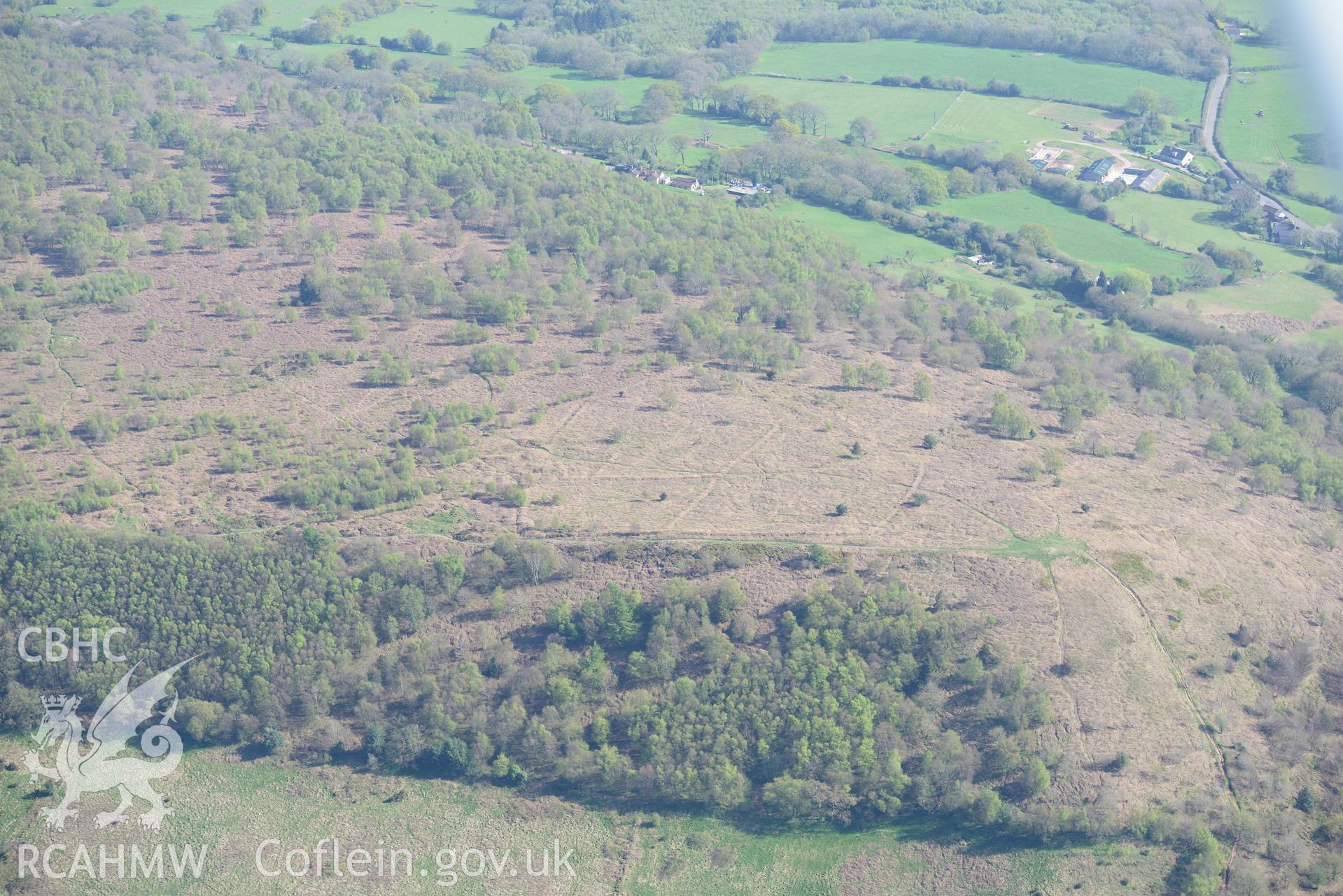 Grey Hill Field System. Oblique aerial photograph taken during the Royal Commission's programme of archaeological aerial reconnaissance by Toby Driver on 21st April 2015