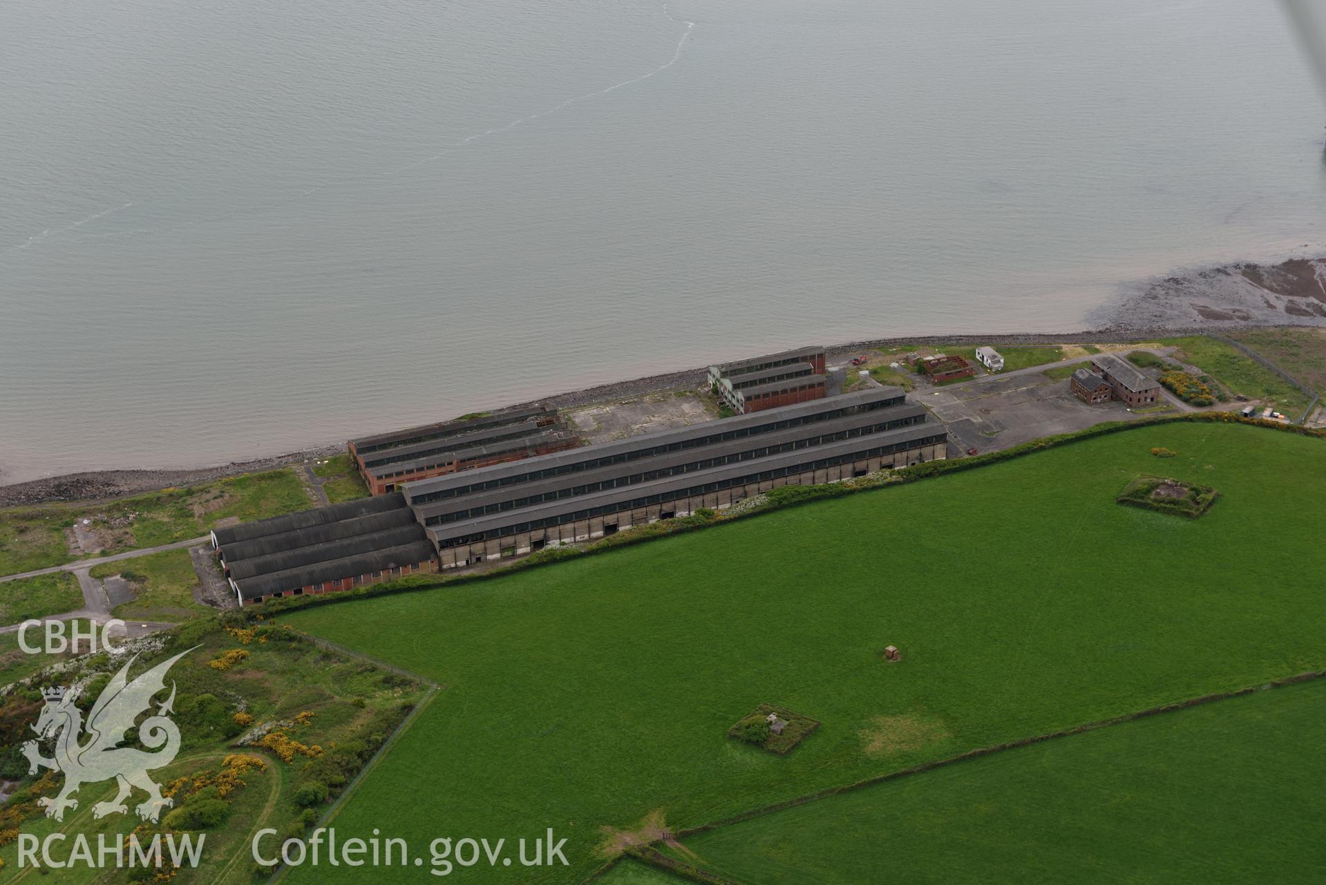 Royal Naval armaments depot. Baseline aerial reconnaissance survey for the CHERISH Project. ? Crown: CHERISH PROJECT 2017. Produced with EU funds through the Ireland Wales Co-operation Programme 2014-2020. All material made freely available through the Open Government Licence.