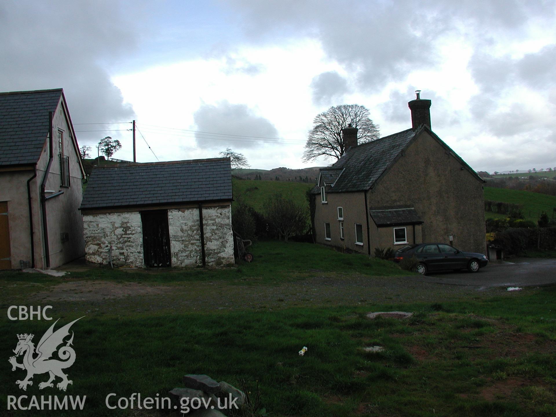 Exterior of house at Pistyll Gwyn Farmstead. Photographic survey of Pistyll Gwyn Farmstead conducted by Geoff Ward on 13th November 2007.