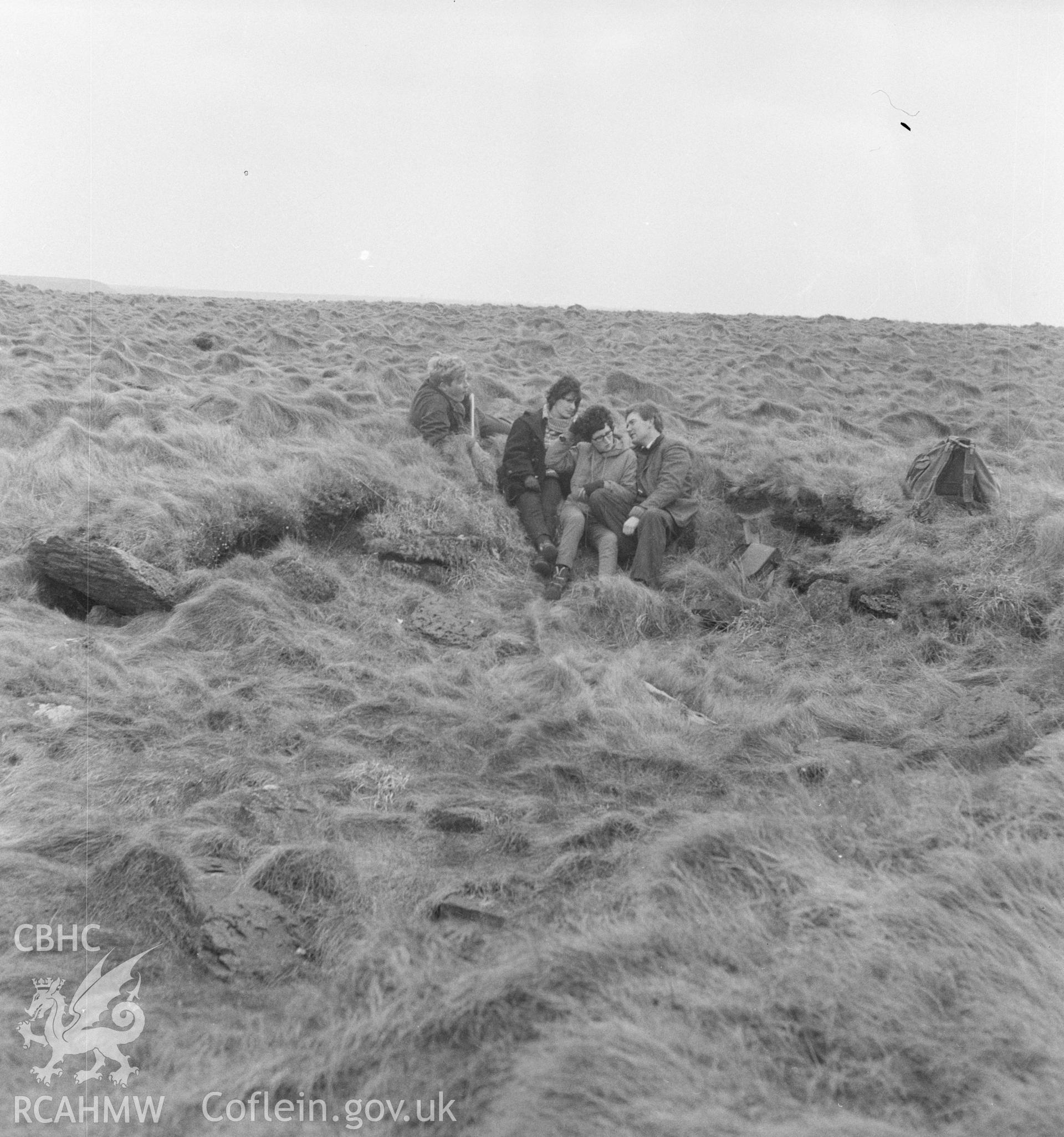 Digital copy of an acetate negative showing "Marloes, Gateholm Island", 15th April 1957.