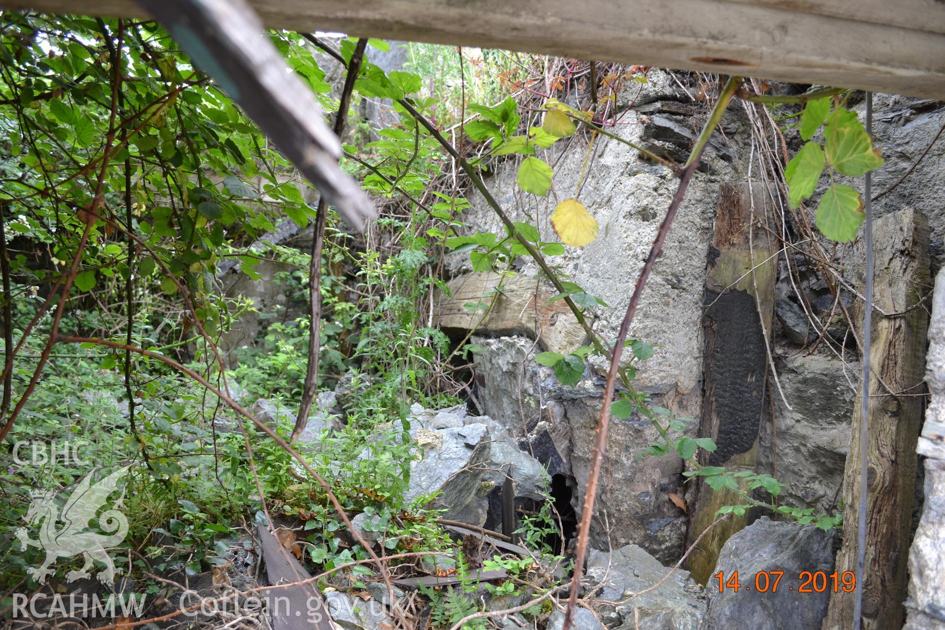 Digital colour photograph showing interior view of the old living room at Fron Deg, Caergeiliog, Ynys Mon. Produced by Gerwyn Williams to meet a condition attached to a planning application, 2019.