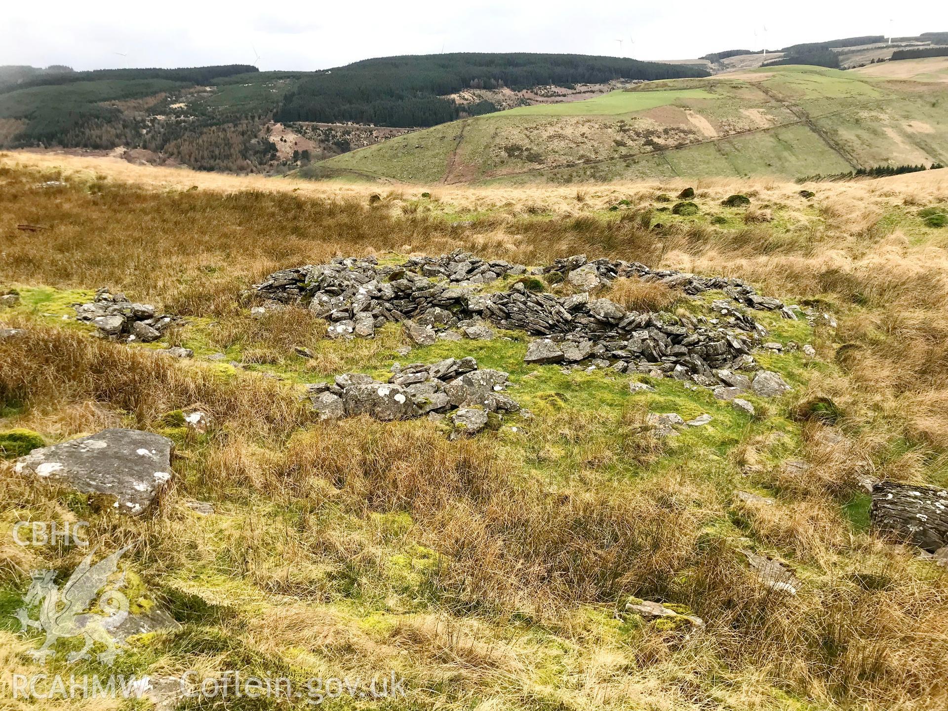 Colour photograph of a hafod east of Glyncorrwg, near Neath, taken by Paul R. Davis on 17th March 2019.