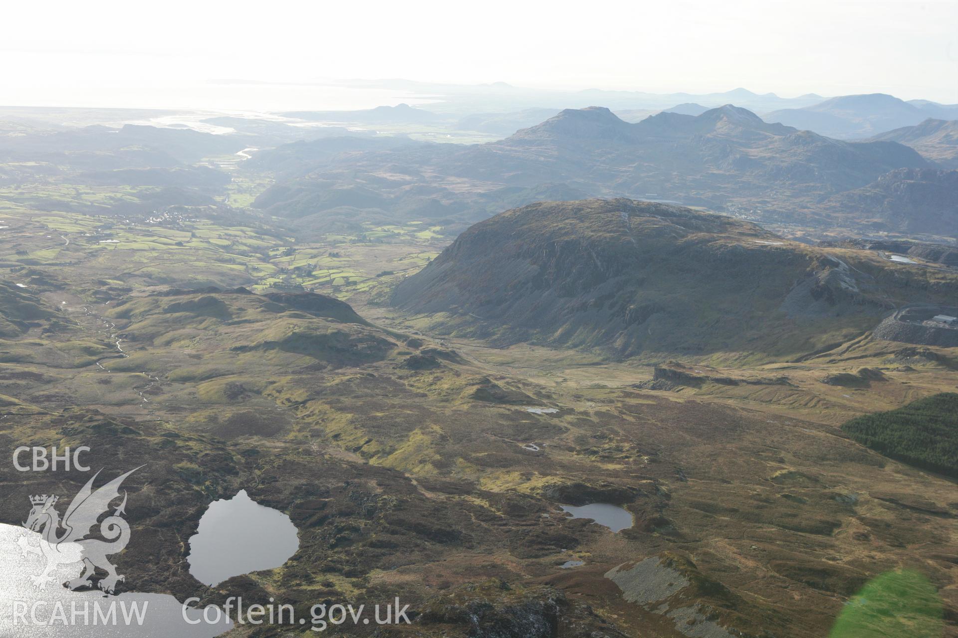RCAHMW colour oblique photograph of Llynnau Gamallt. Taken by Toby Driver on 08/02/2011.