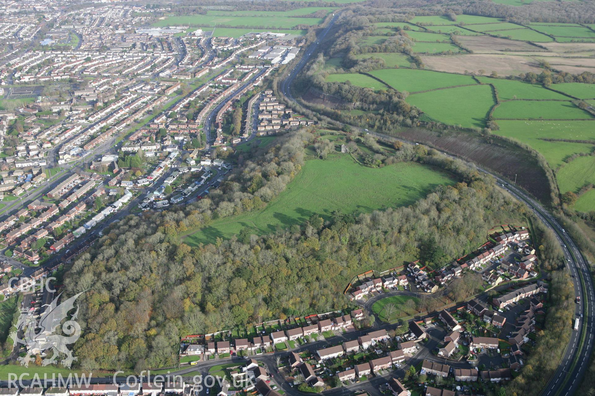 RCAHMW colour oblique photograph of Caerau Hillfort. Taken by Toby Driver on 17/11/2011.