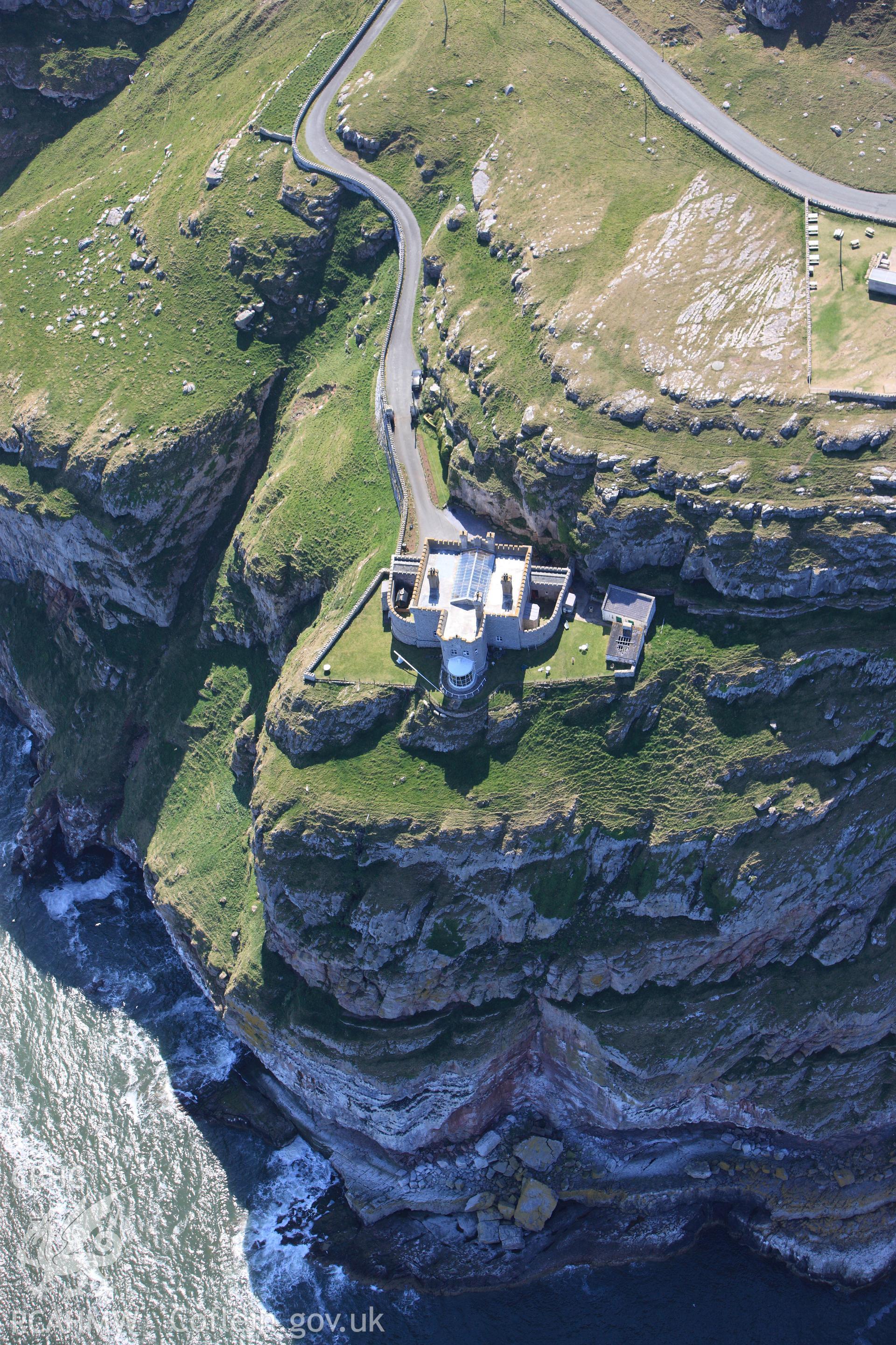 RCAHMW colour oblique photograph of Great Orme's Head Lighthouse. Taken by Toby Driver on 03/05/2011.