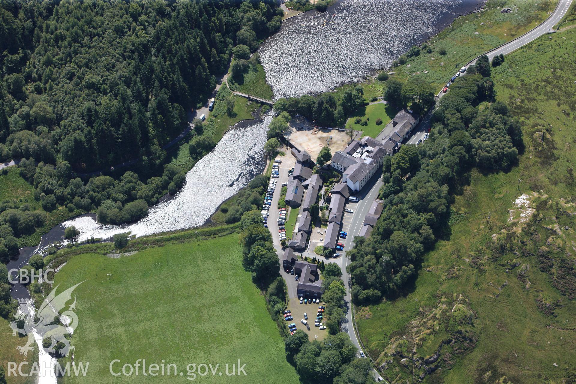 RCAHMW colour oblique photograph of Plas y Brenin, Capel Curig. Taken by Toby Driver on 20/07/2011.