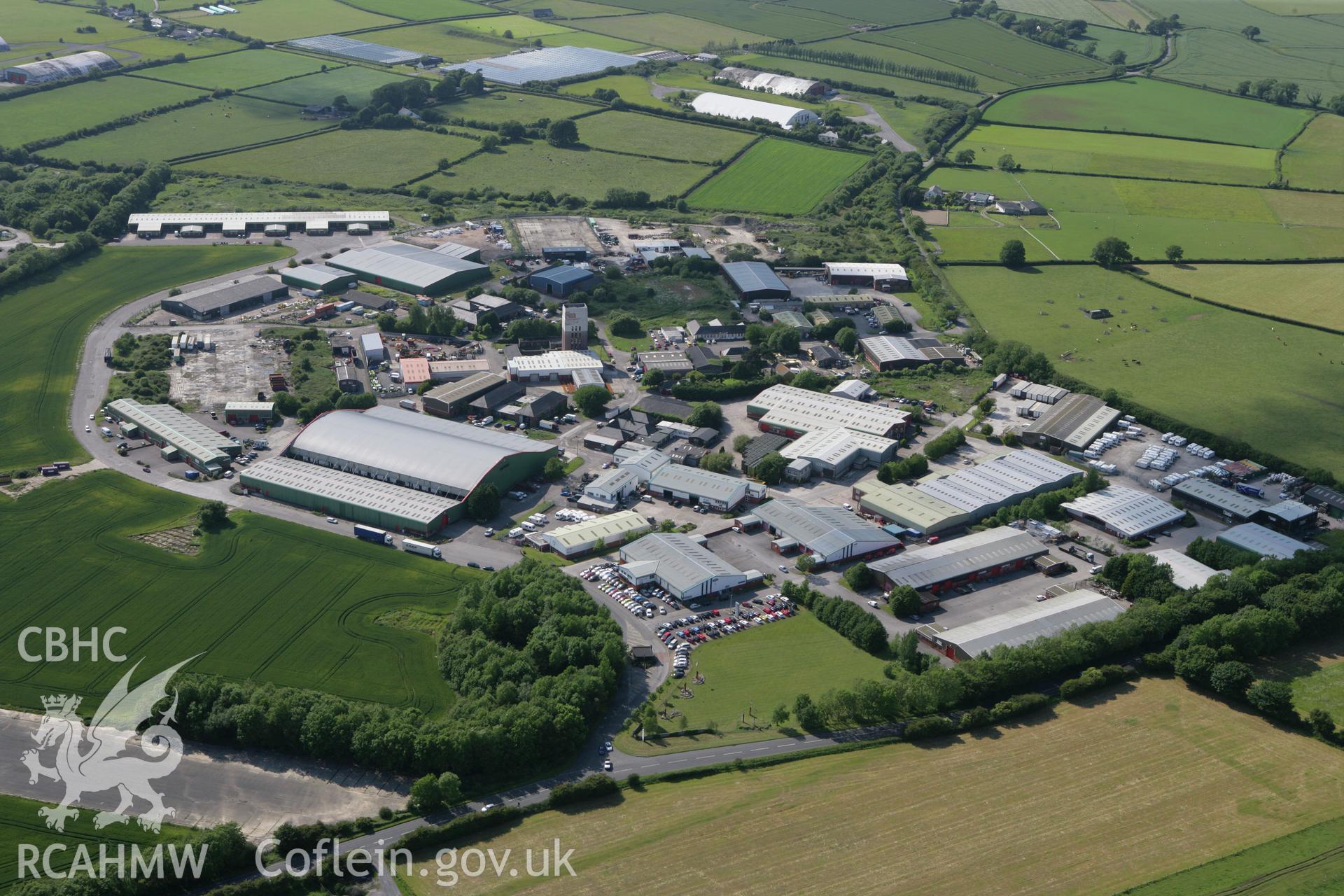 RCAHMW colour oblique photograph of Vale Business Park. Taken by Toby Driver on 13/06/2011.
