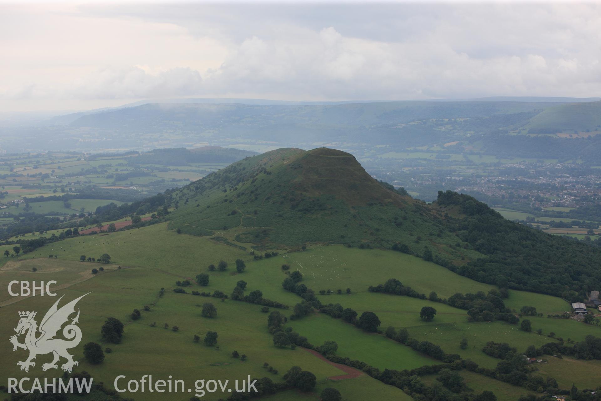 RCAHMW colour oblique photograph of Skirrid Fawr, from north. Taken by Toby Driver on 20/07/2011.