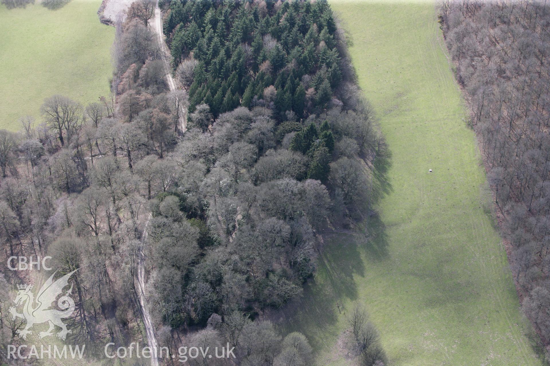 RCAHMW colour oblique photograph of Middle Park, castle. Taken by Toby Driver on 22/03/2011.