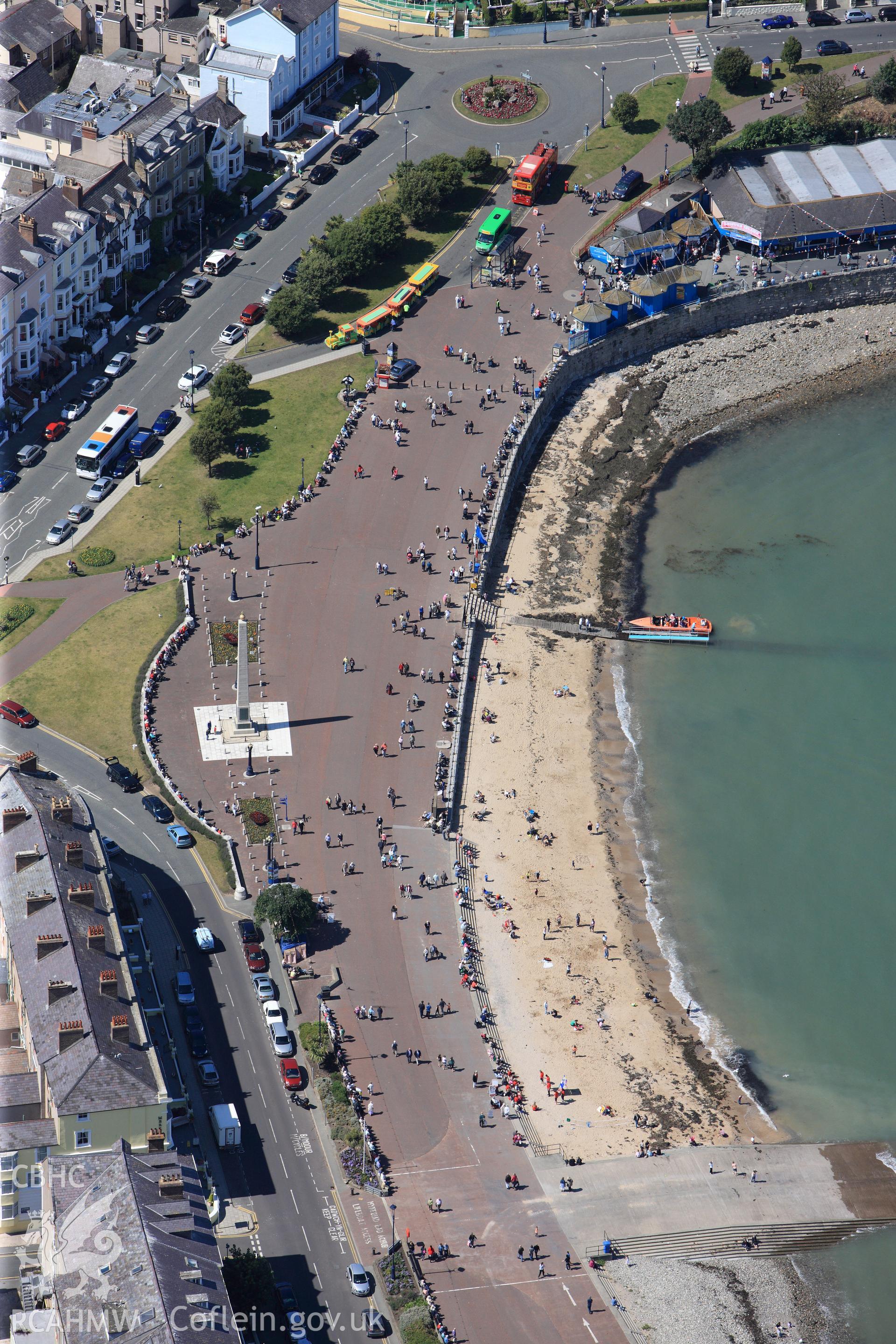 RCAHMW colour oblique photograph of Llandudno, sea front, from south-east. Taken by Toby Driver on 20/07/2011.