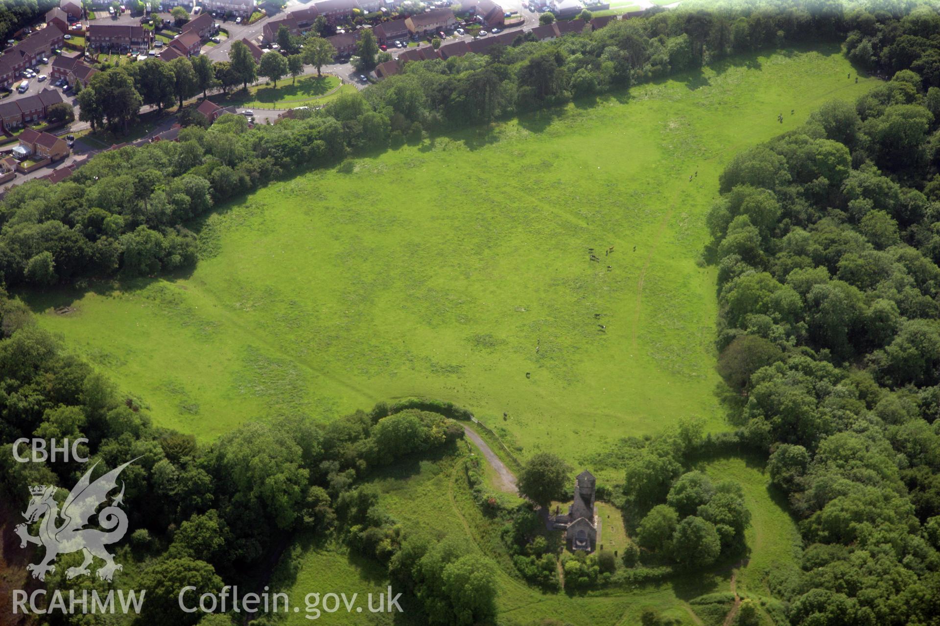 RCAHMW colour oblique photograph of Caerau Camp. Taken by Toby Driver on 13/06/2011.