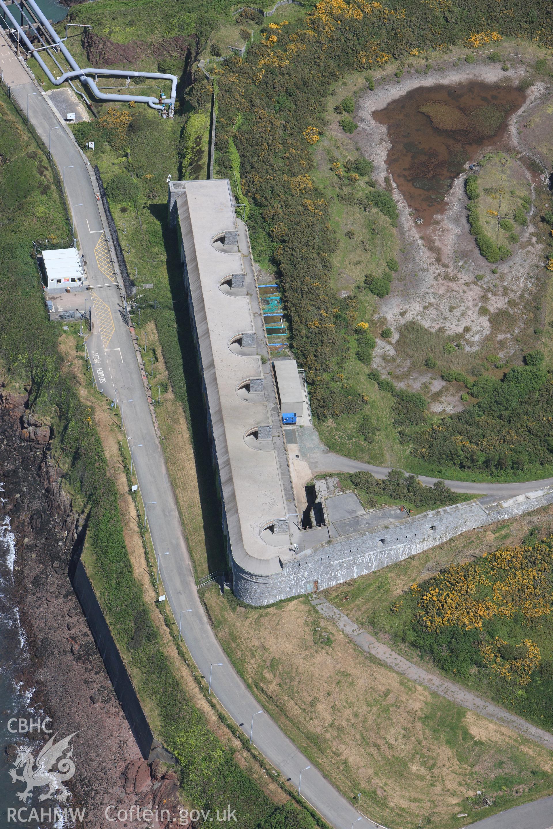 RCAHMW colour oblique photograph of Fort Popton. Taken by Toby Driver on 24/05/2011.