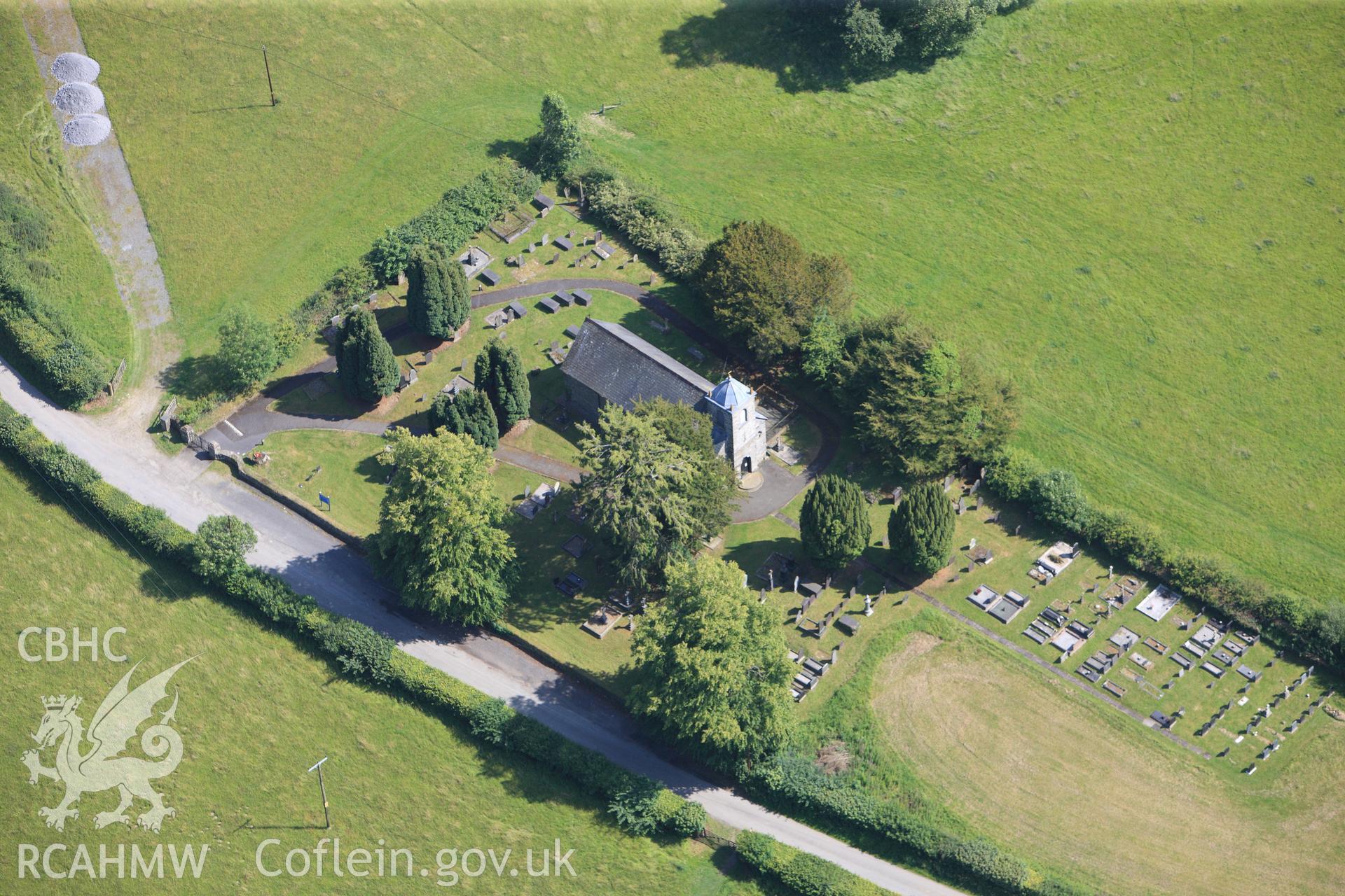 RCAHMW colour oblique photograph of St Nons church. Taken by Toby Driver and Oliver Davies on 28/06/2011.