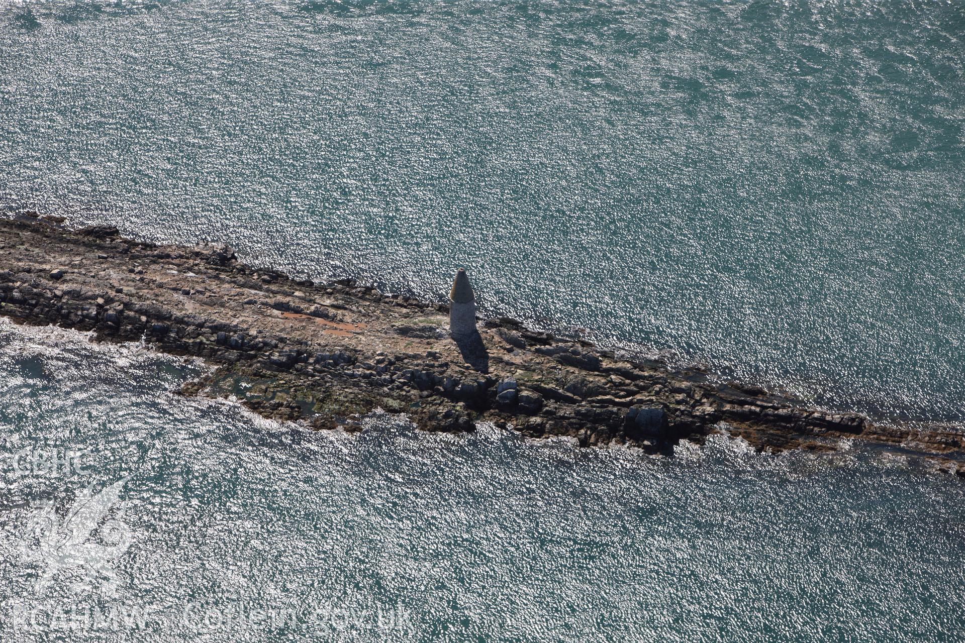RCAHMW colour oblique photograph of Dulas Island Refuge Tower. Taken by Toby Driver on 20/07/2011.