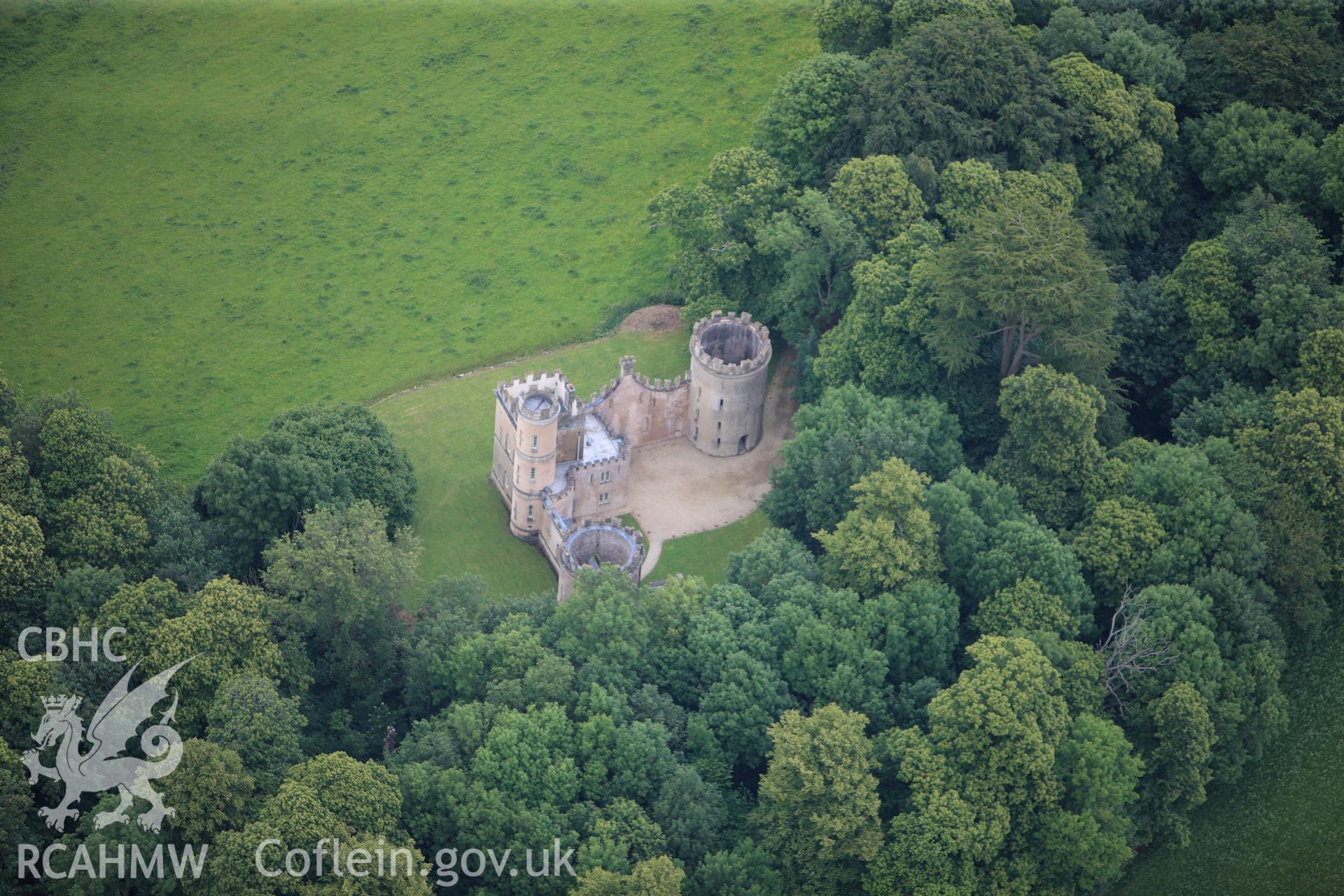 RCAHMW colour oblique photograph of Clytha Castle. Taken by Toby Driver on 13/06/2011.