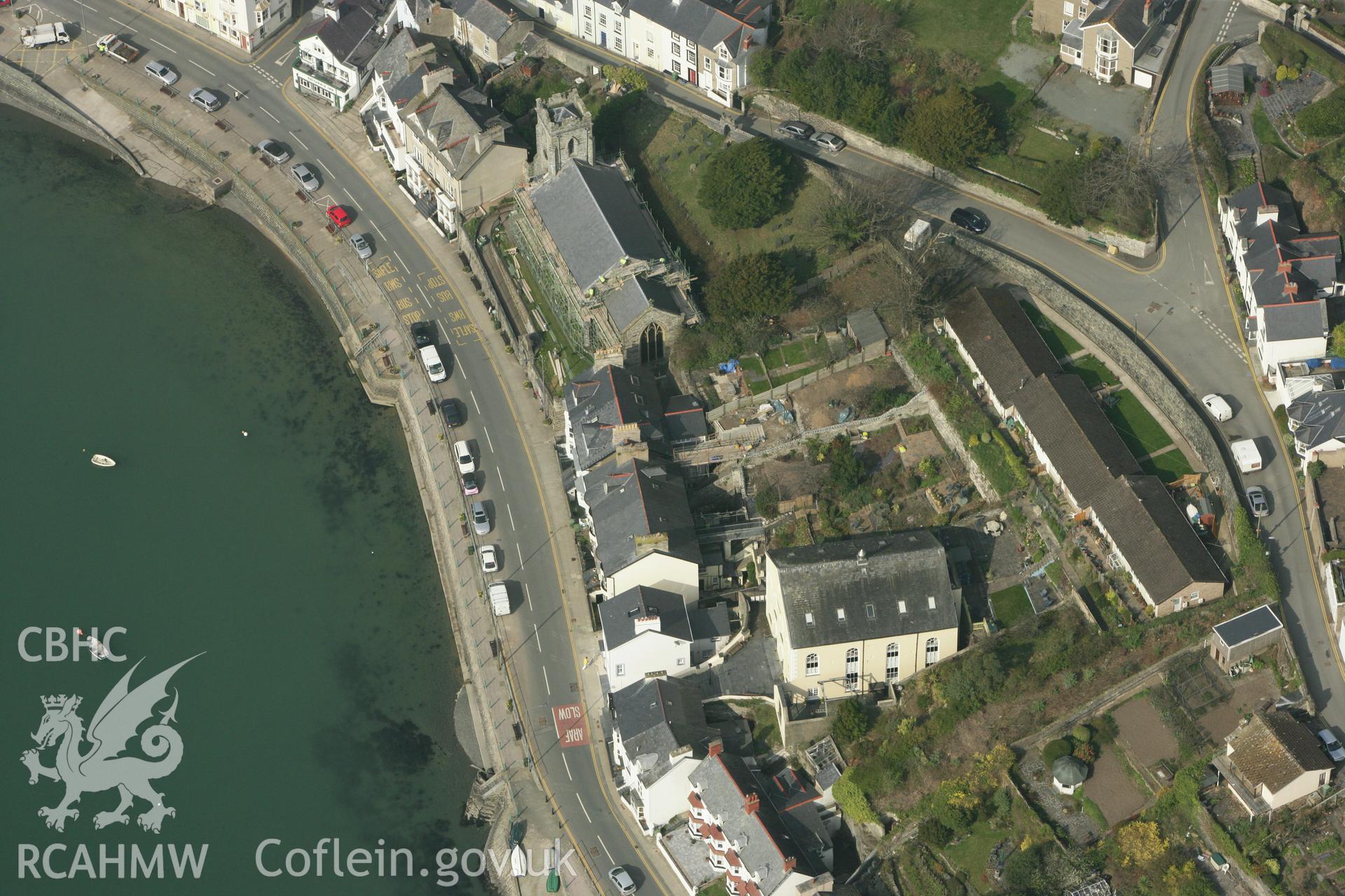 RCAHMW colour oblique photograph of Aberdovey. Taken by Toby Driver on 25/03/2011.