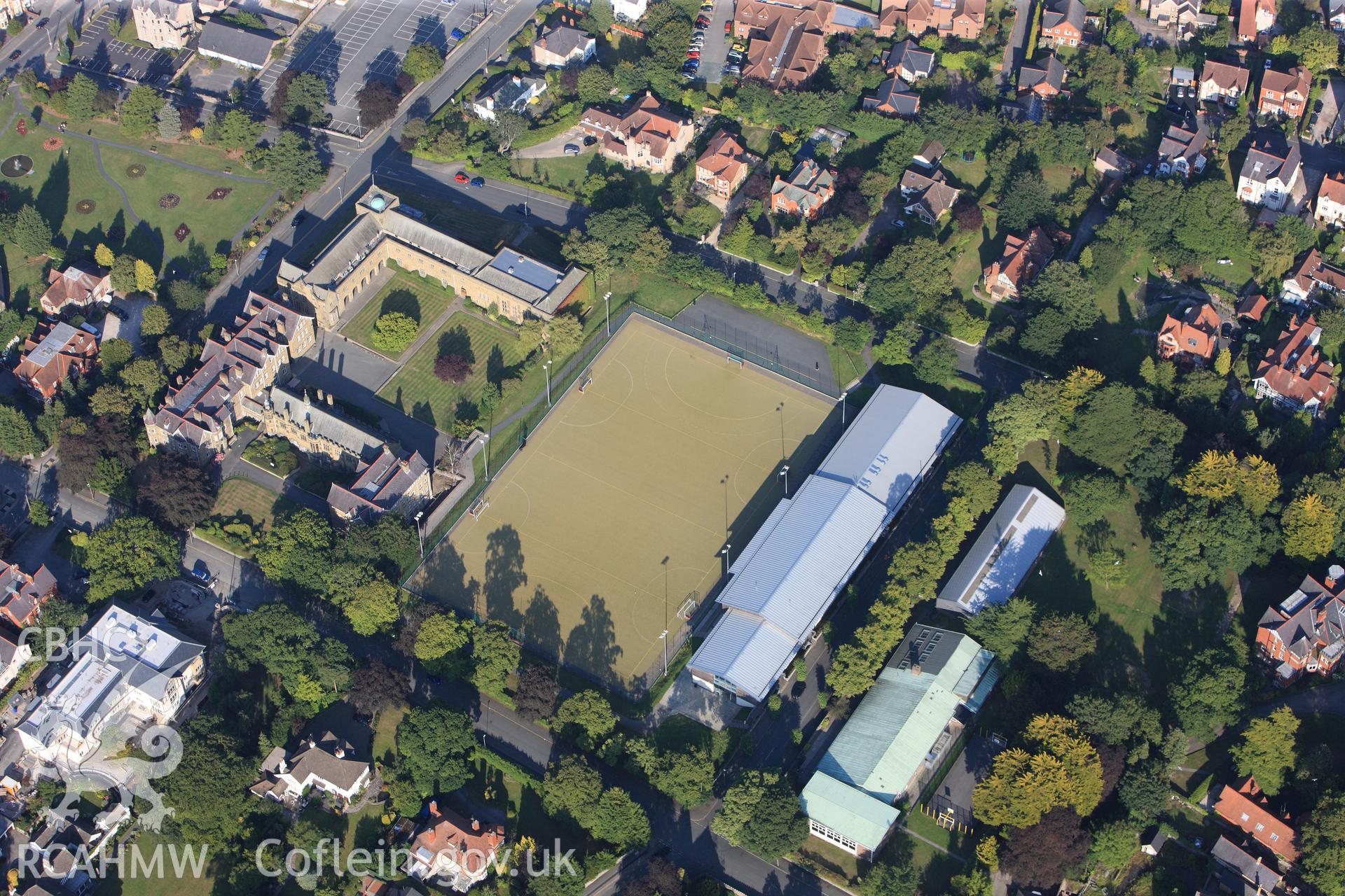 RCAHMW colour oblique photograph of Rydal Penrhos School. Taken by Toby Driver and Oliver Davies on 27/07/2011.