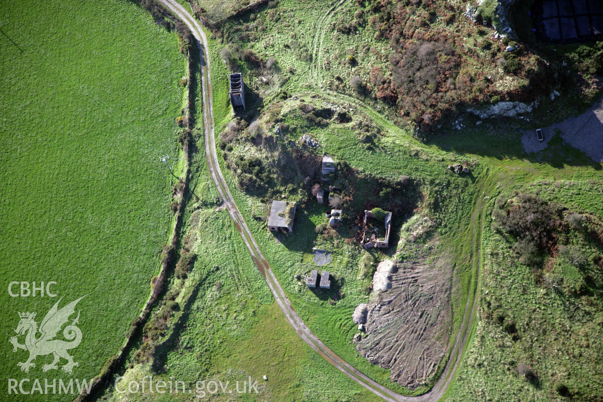 RCAHMW colour oblique photograph of Penberry Quarry, viewed from the east. Taken by O. Davies & T. Driver on 22/11/2013.