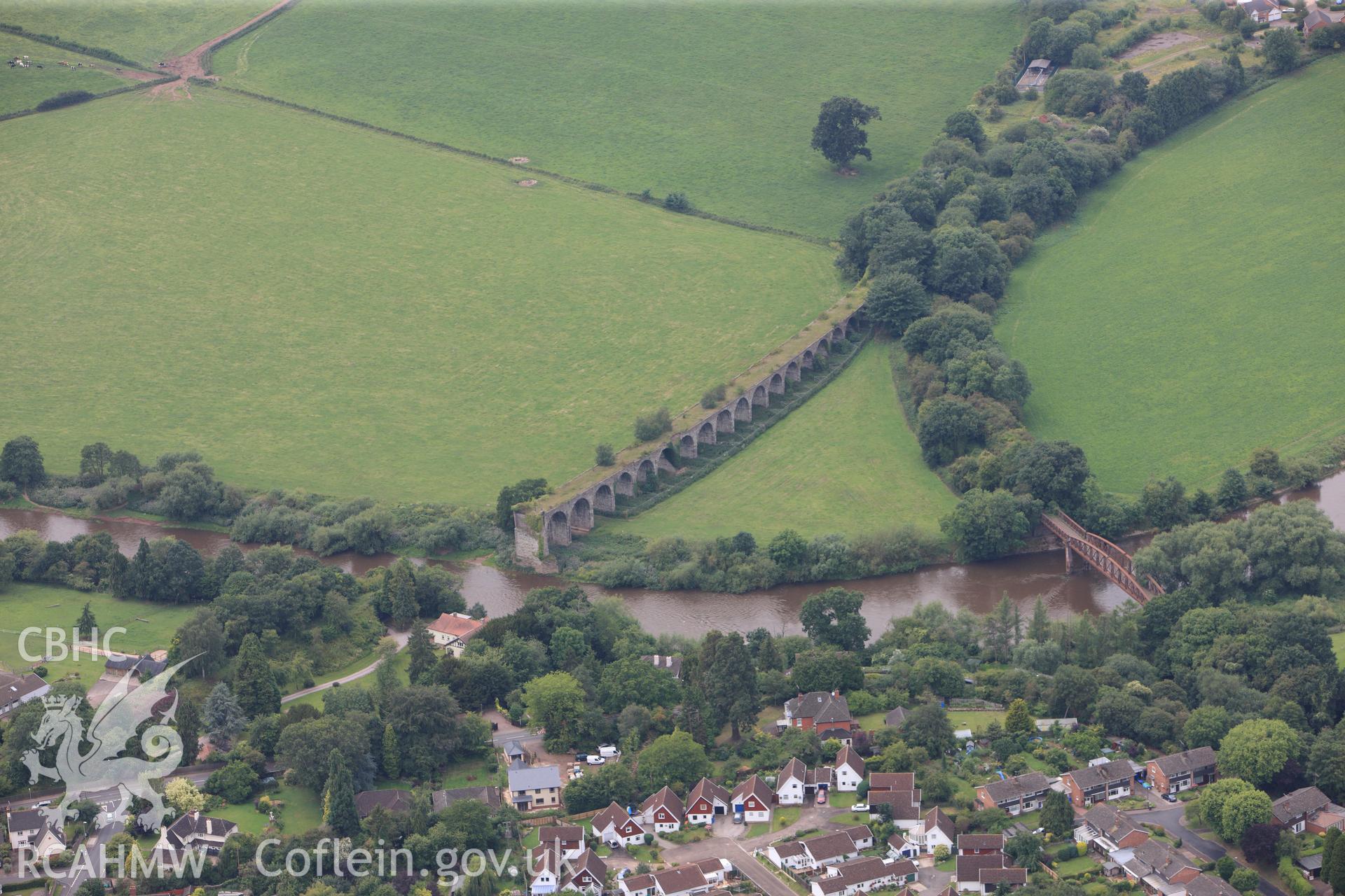 RCAHMW colour oblique photograph of Wye Viaduct, railway viaduct. Taken by Toby Driver on 20/07/2011.