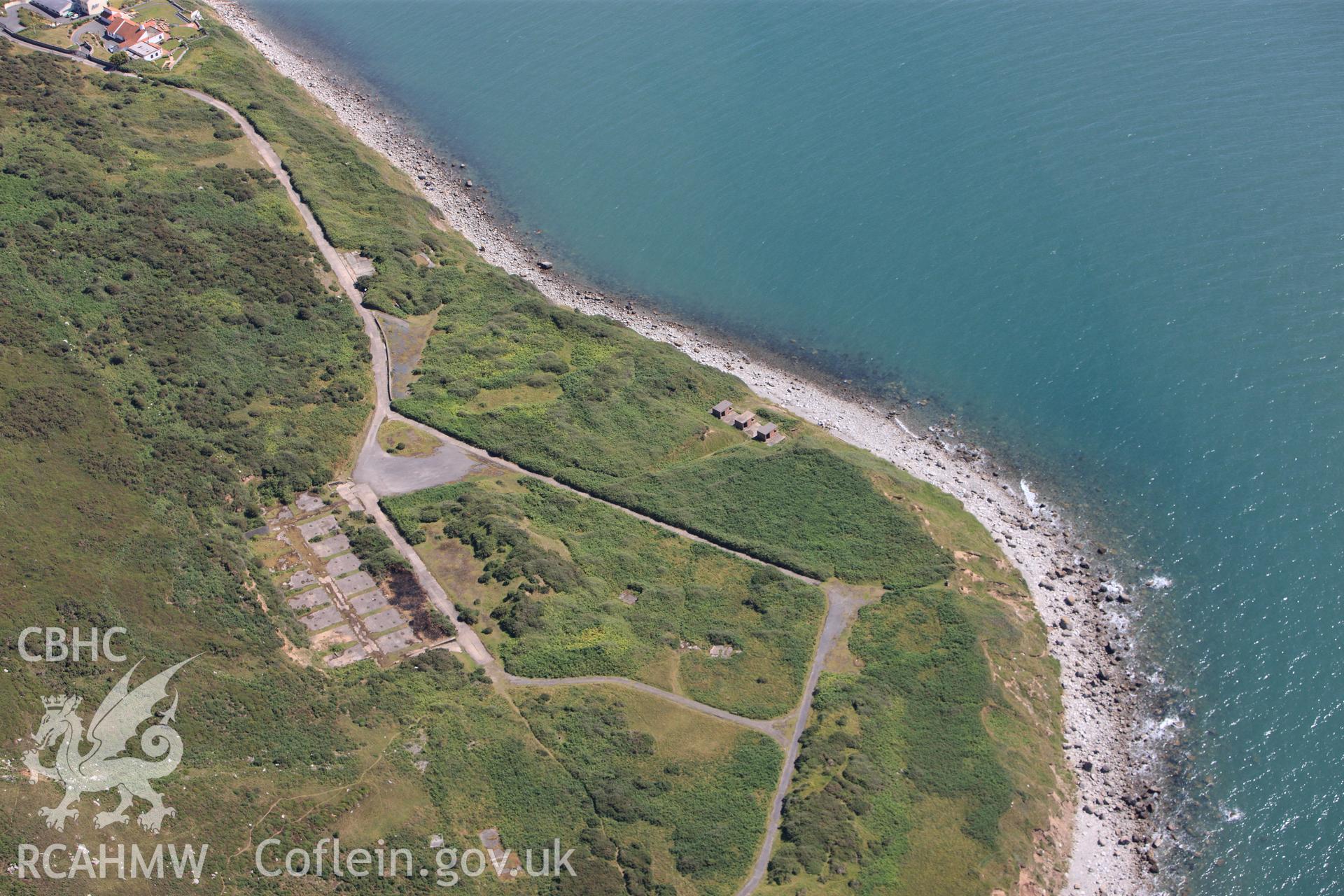 RCAHMW colour oblique photograph of Former Royal Artillery Coast Artillery School. Taken by Toby Driver on 20/07/2011.