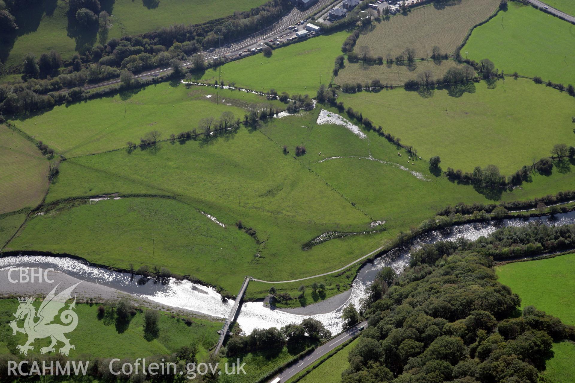 RCAHMW colour oblique photograph of Site of Corris, Machynlleth and Dovey Tramroad. Taken by Oliver Davies on 29/09/2011.