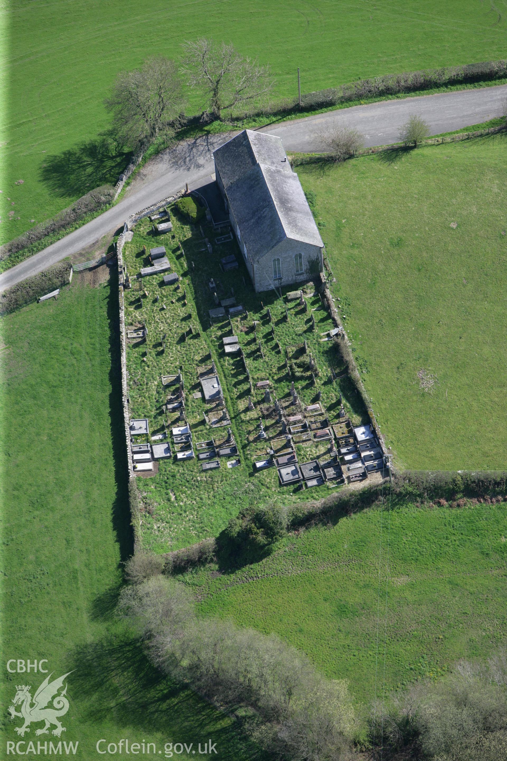 RCAHMW colour oblique photograph of Bethlehem Chapel. Taken by Toby Driver on 08/04/2011.