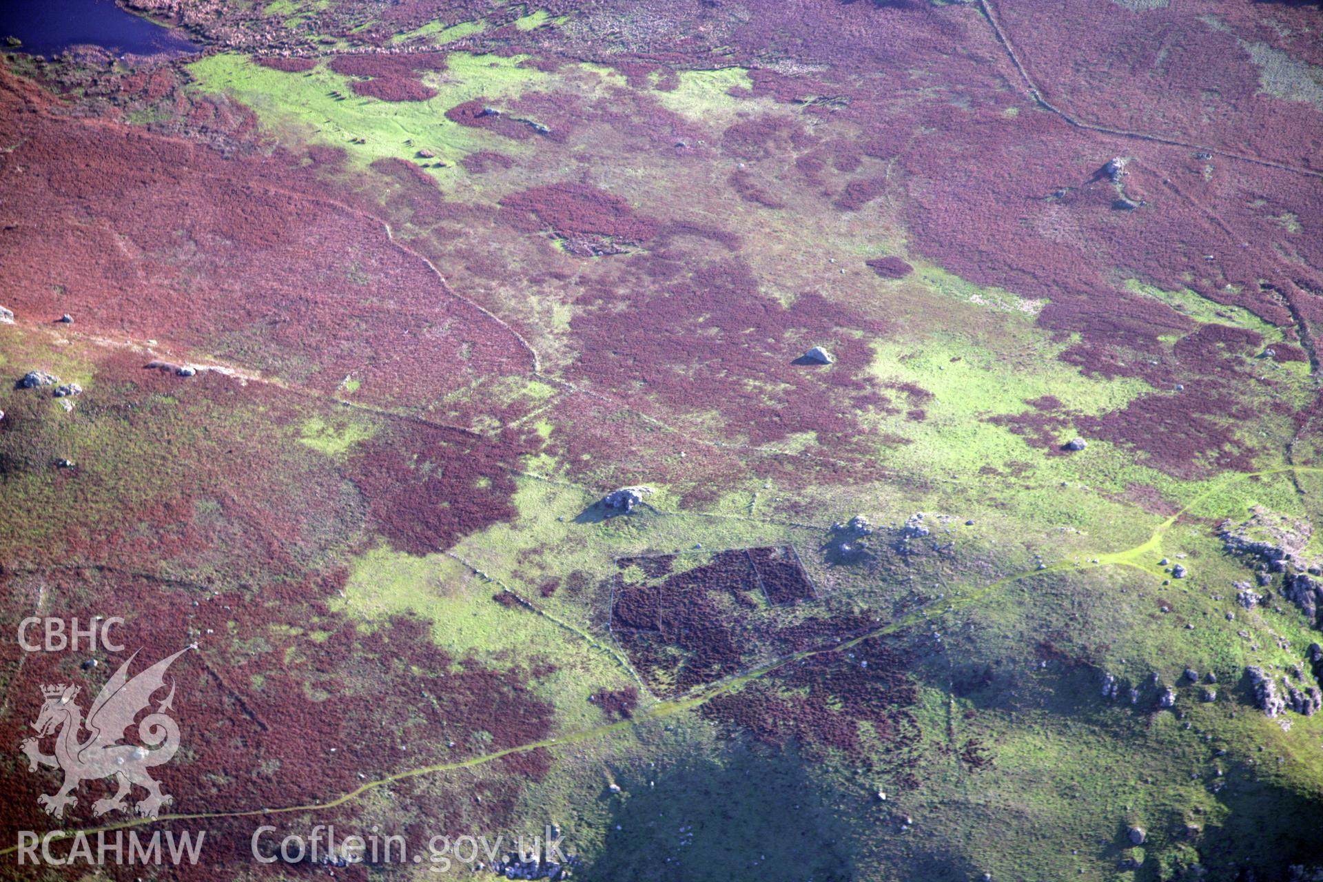 RCAHMW colour oblique photograph of settlements and field systems, Skomer Island. Taken by O. Davies & T. Driver on 22/11/2013.