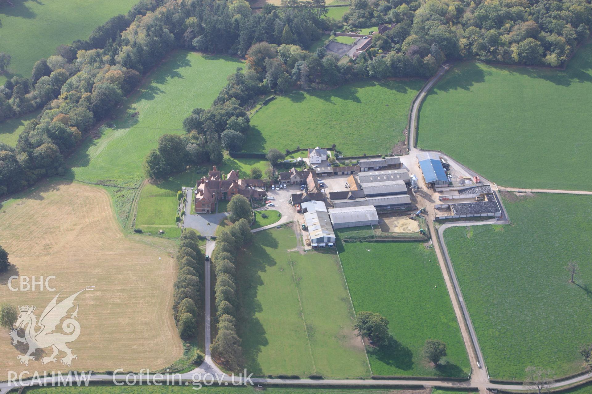 RCAHMW colour oblique photograph of Wigfair. Taken by Toby Driver on 04/10/2011.