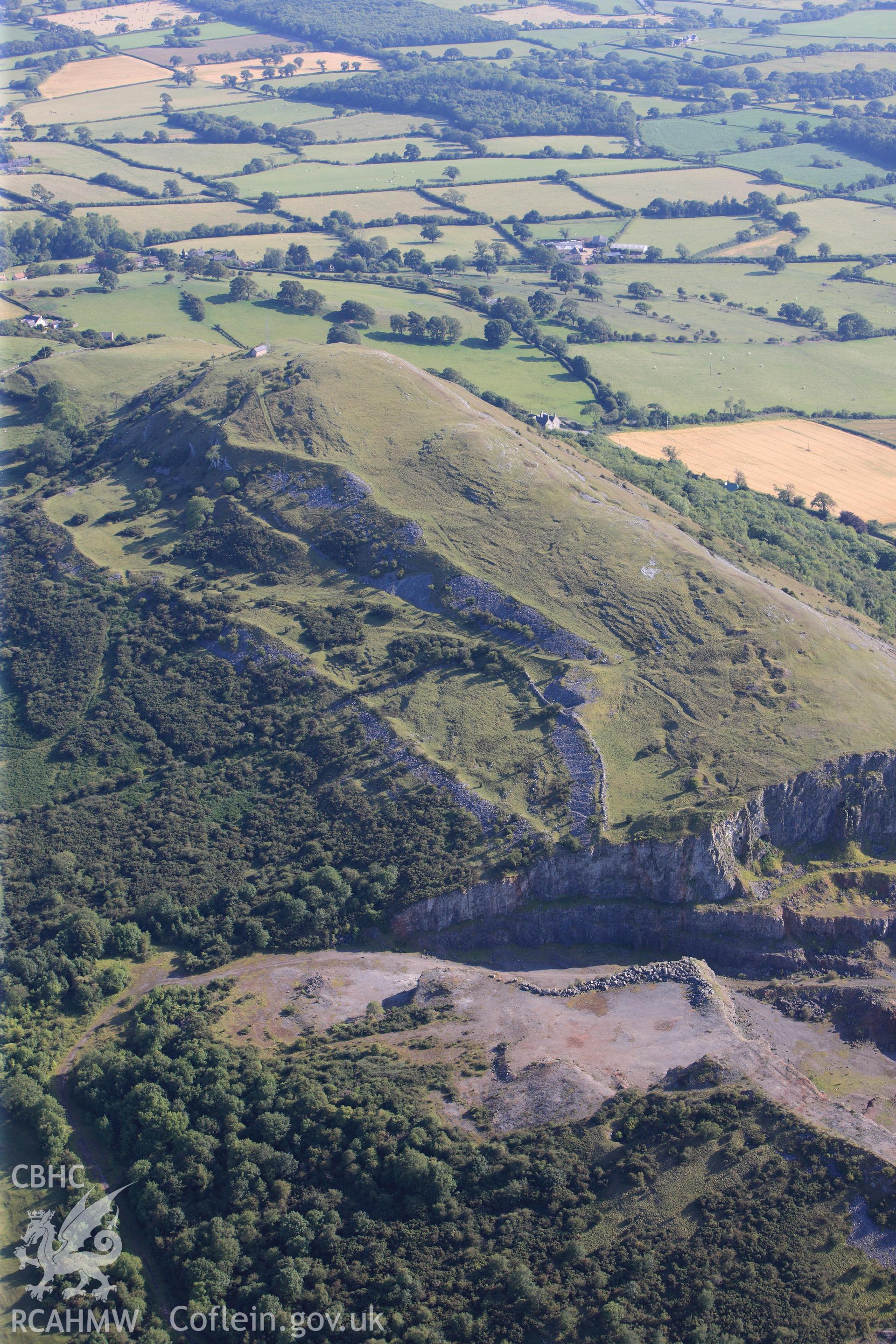 RCAHMW colour oblique photograph of Moel Hiraddug. Taken by Toby Driver and Oliver Davies on 27/07/2011.