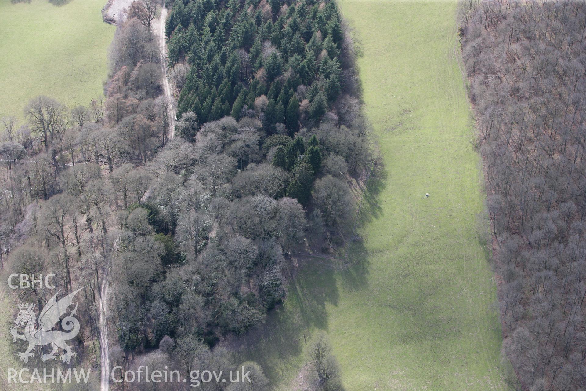 RCAHMW colour oblique photograph of Middle Park, castle. Taken by Toby Driver on 22/03/2011.