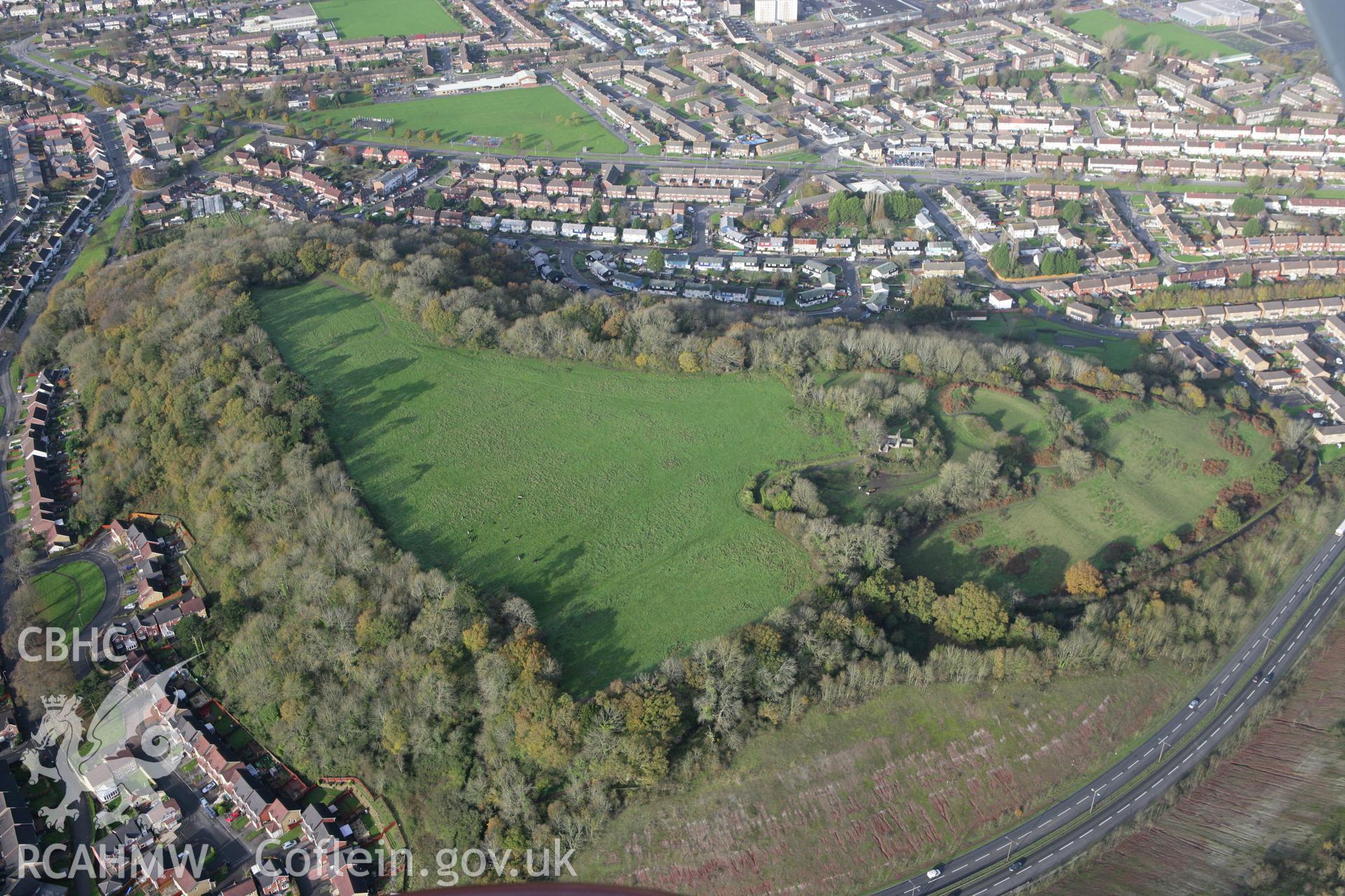 RCAHMW colour oblique photograph of Caerau Hillfort. Taken by Toby Driver on 17/11/2011.