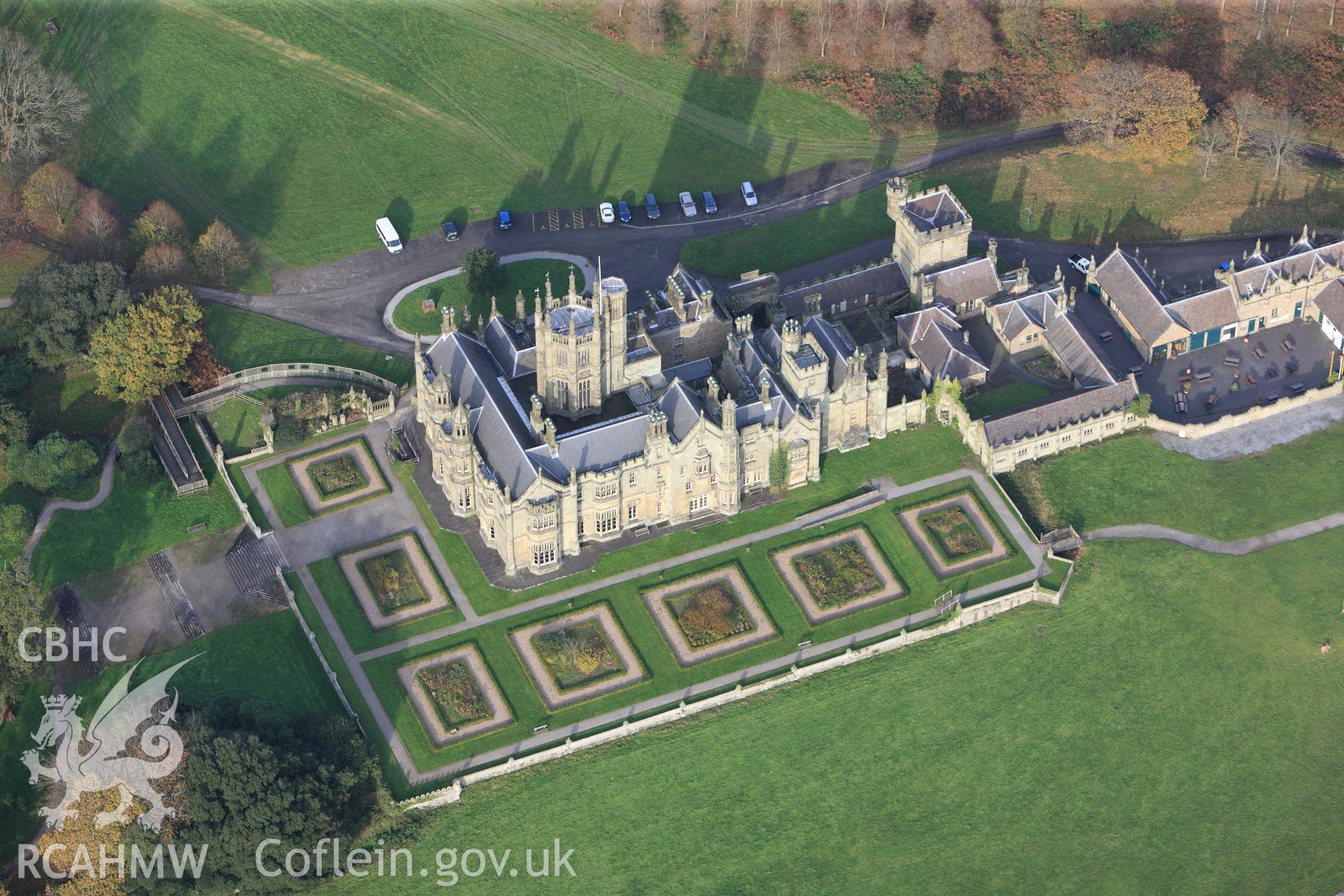 RCAHMW colour oblique photograph of Margram Castle. Taken by Toby Driver on 17/11/2011.