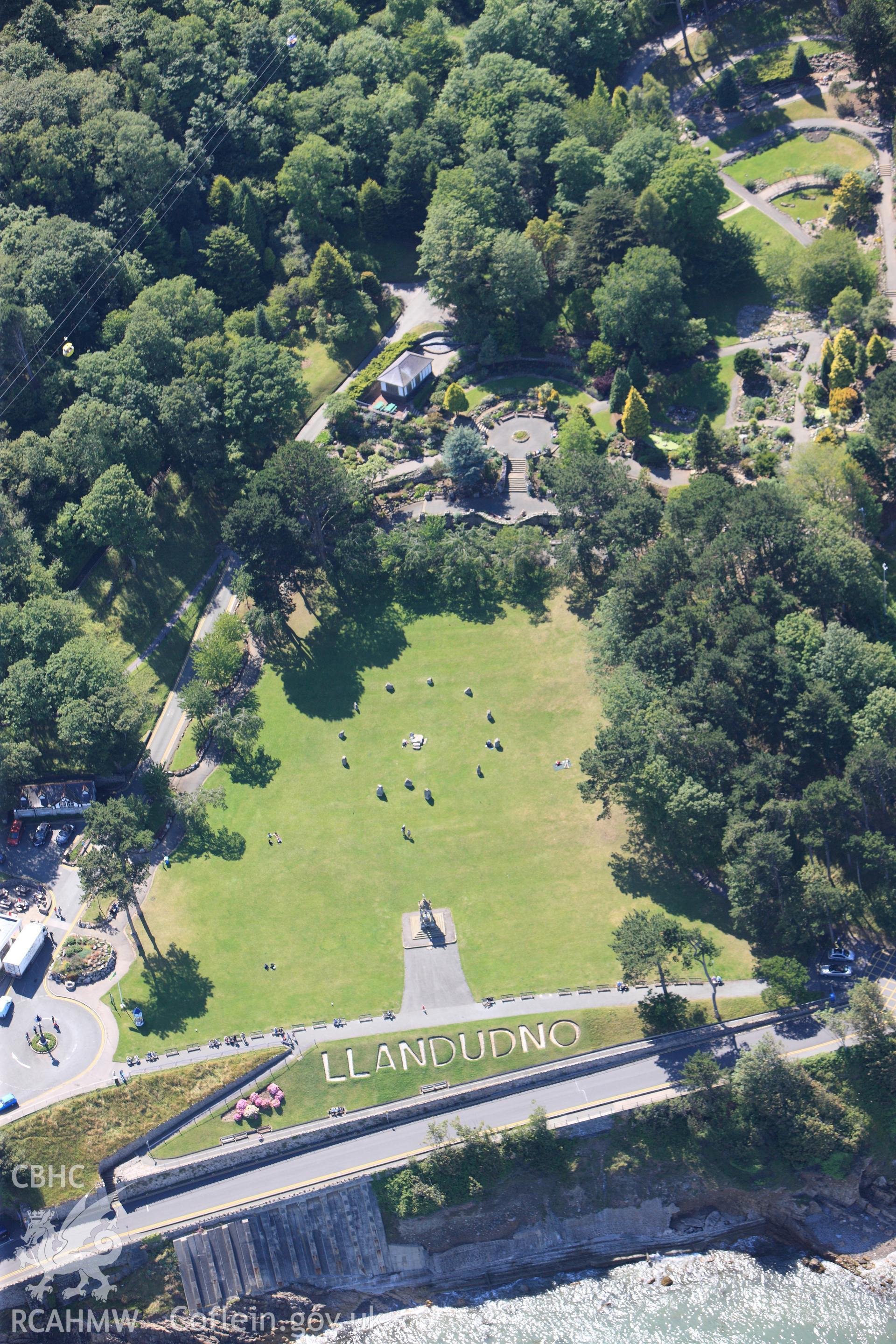 RCAHMW colour oblique photograph of Happy Valley garden, Llandudno. Taken by Toby Driver on 20/07/2011.