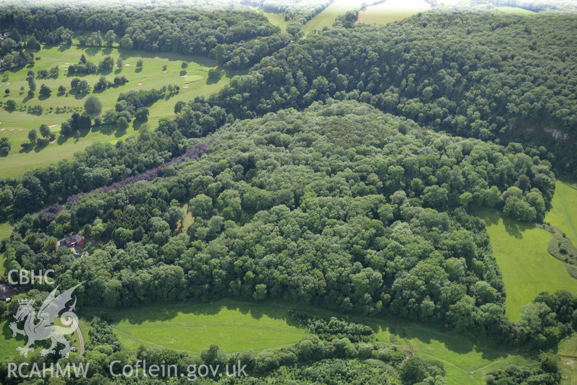 RCAHMW colour oblique photograph of Dinas Powys fort. Taken by Toby Driver on 13/06/2011.