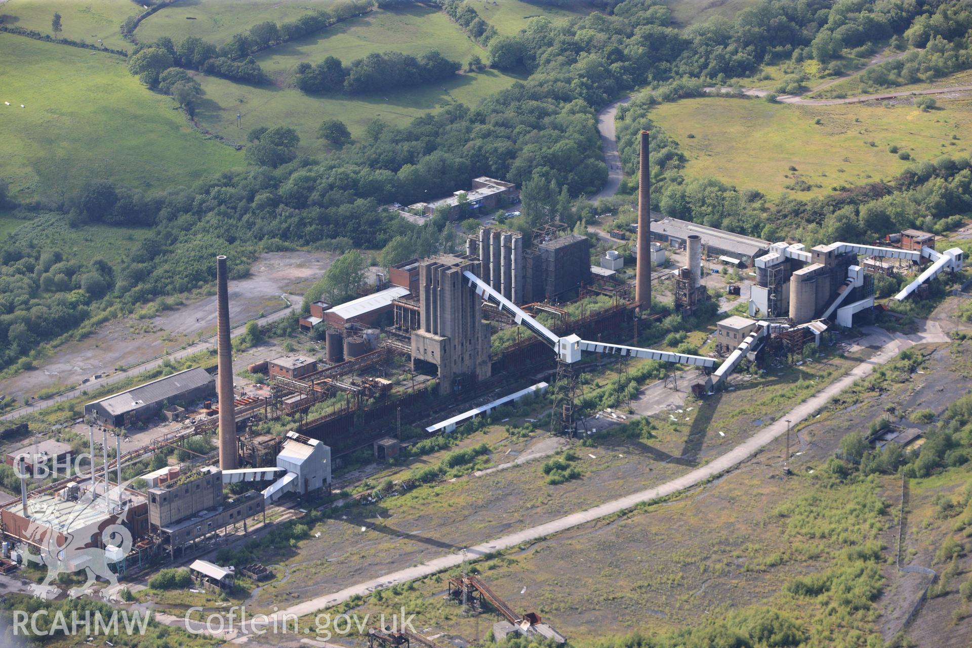 RCAHMW colour oblique photograph of Cwm Coking works, Llantwit Fardre. Taken by Toby Driver on 13/06/2011.