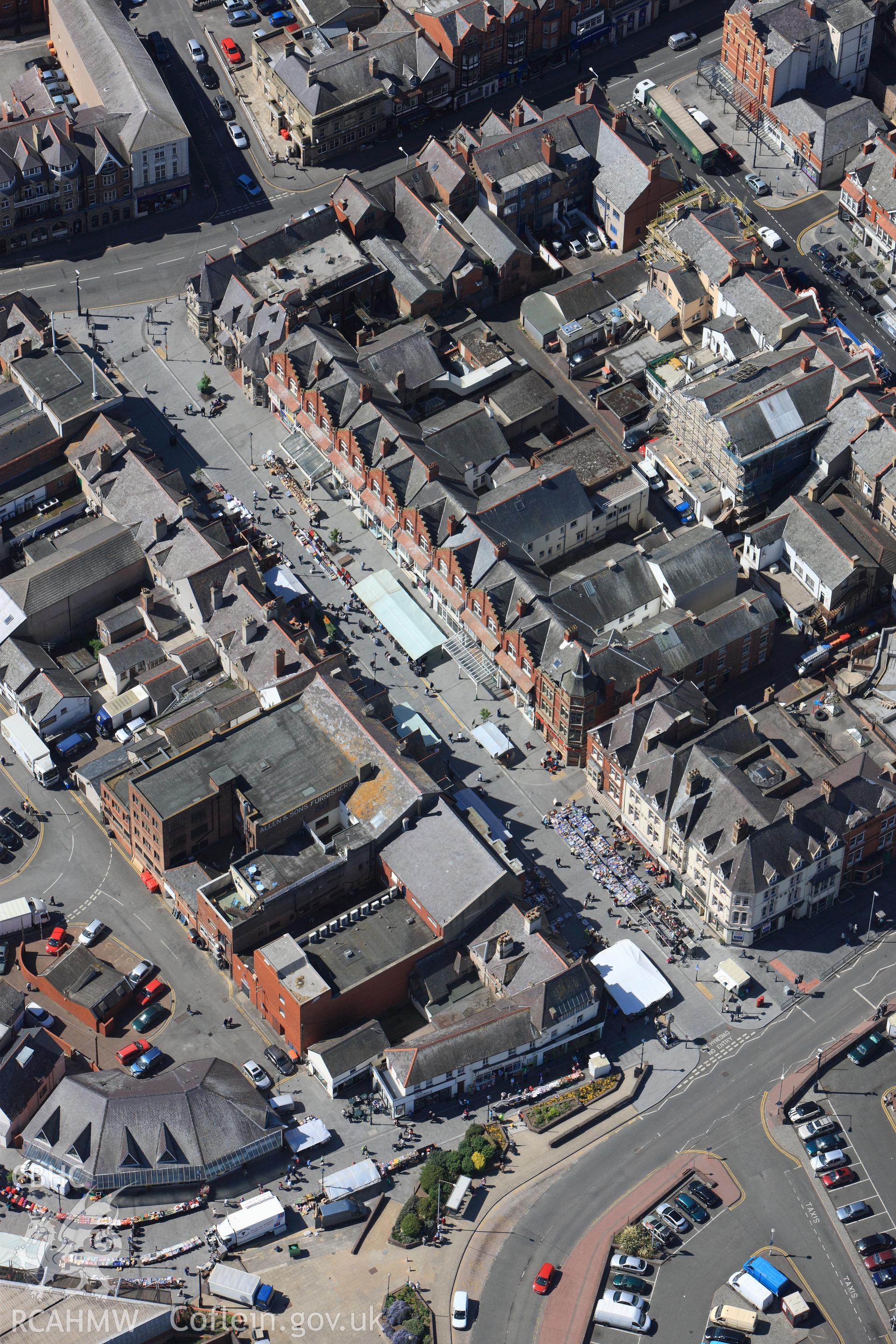 RCAHMW colour oblique photograph of Colwyn Bay Street Market, Station Road. Taken by Toby Driver on 03/05/2011.