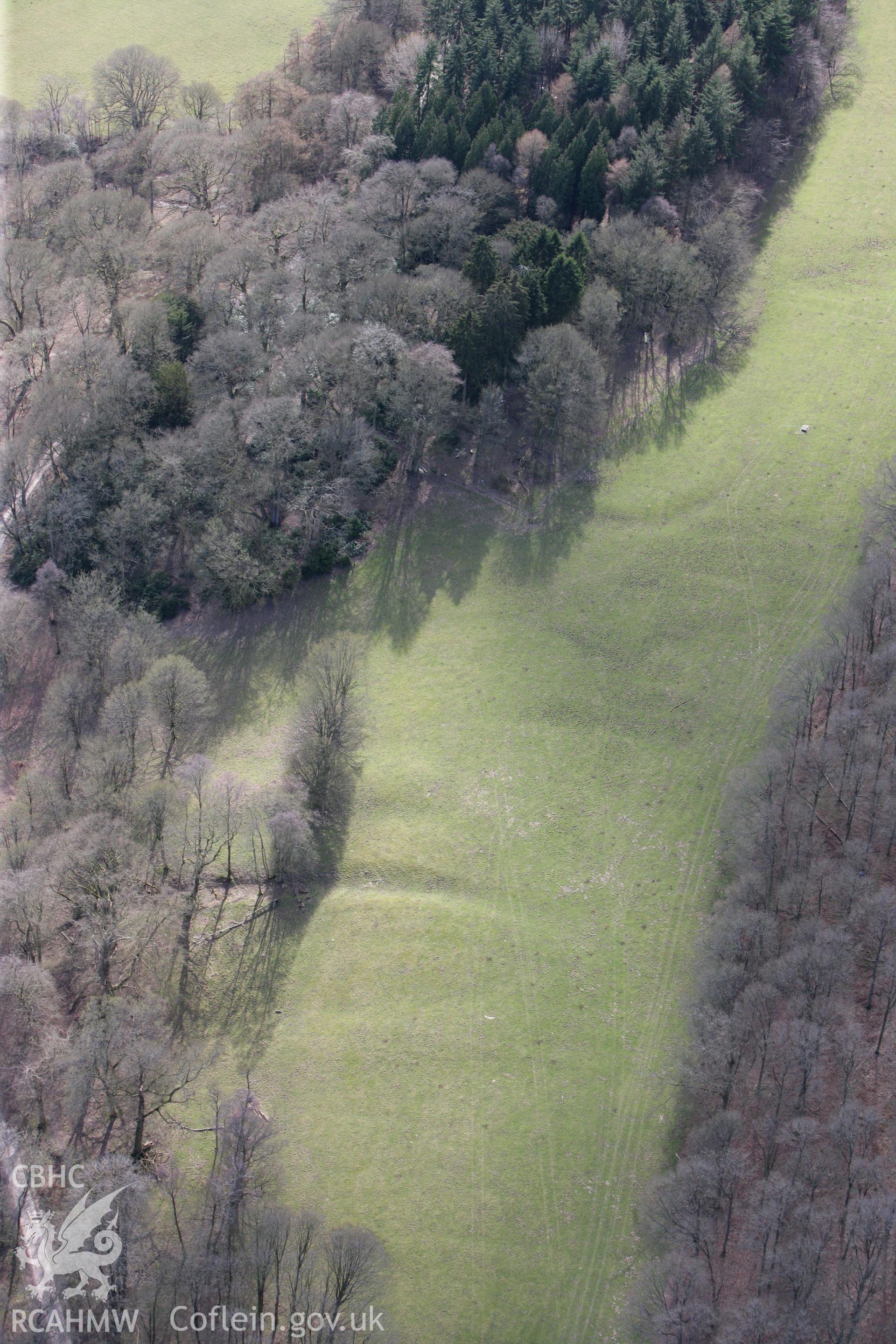 RCAHMW colour oblique photograph of Middle Park, castle. Taken by Toby Driver on 22/03/2011.