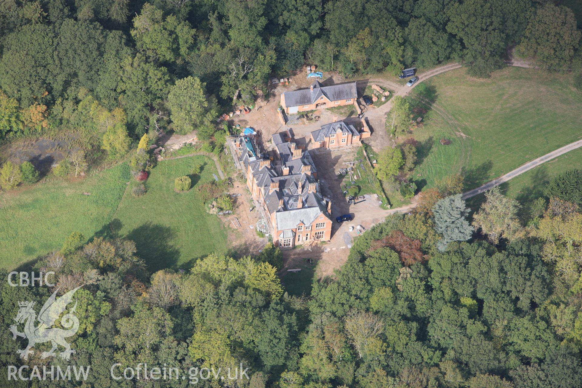 RCAHMW colour oblique photograph of Nantlys, Nantllys. Taken by Toby Driver on 04/10/2011.