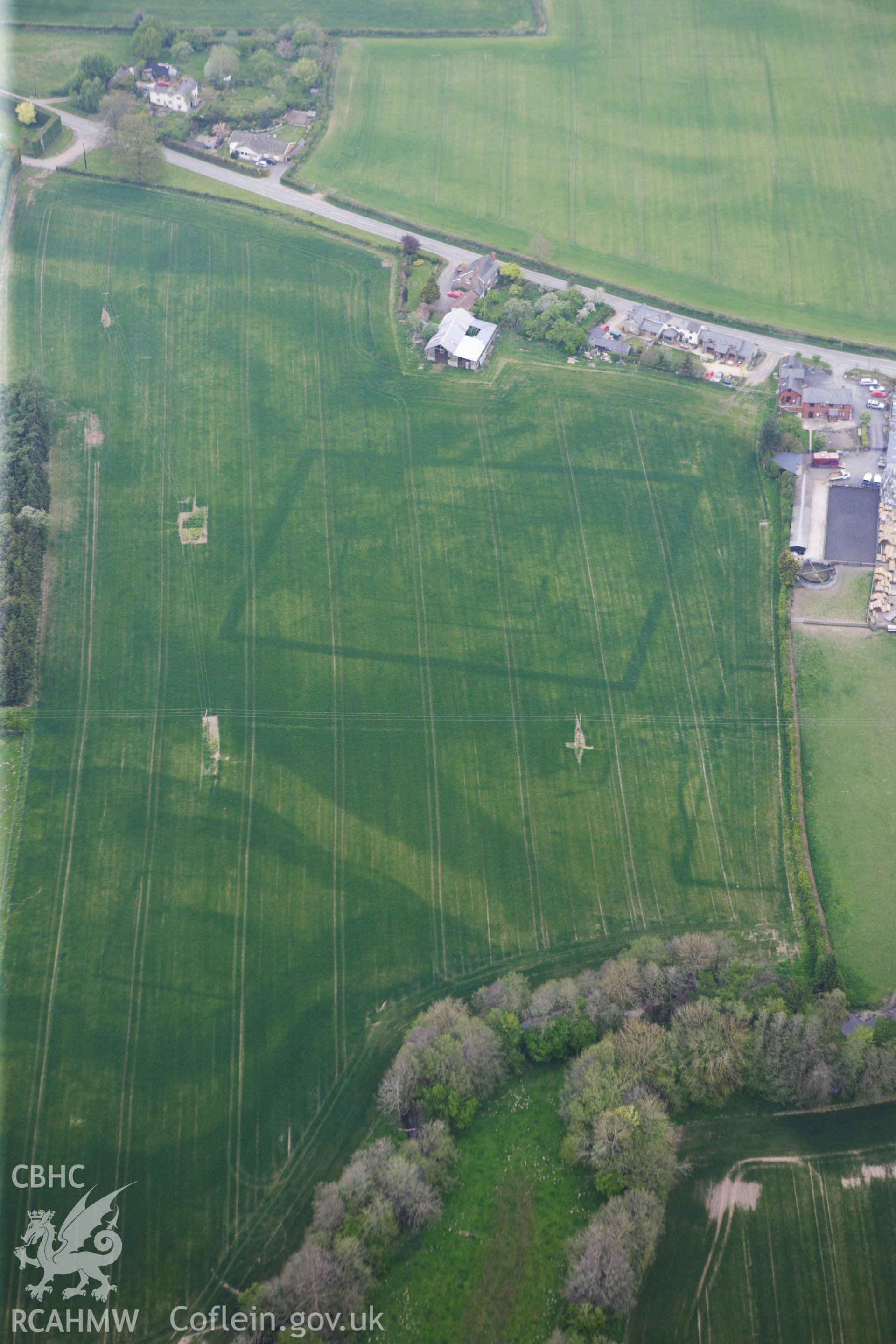 RCAHMW colour oblique photograph of Broad Heath Roman villa. Taken by Toby Driver on 26/04/2011.
