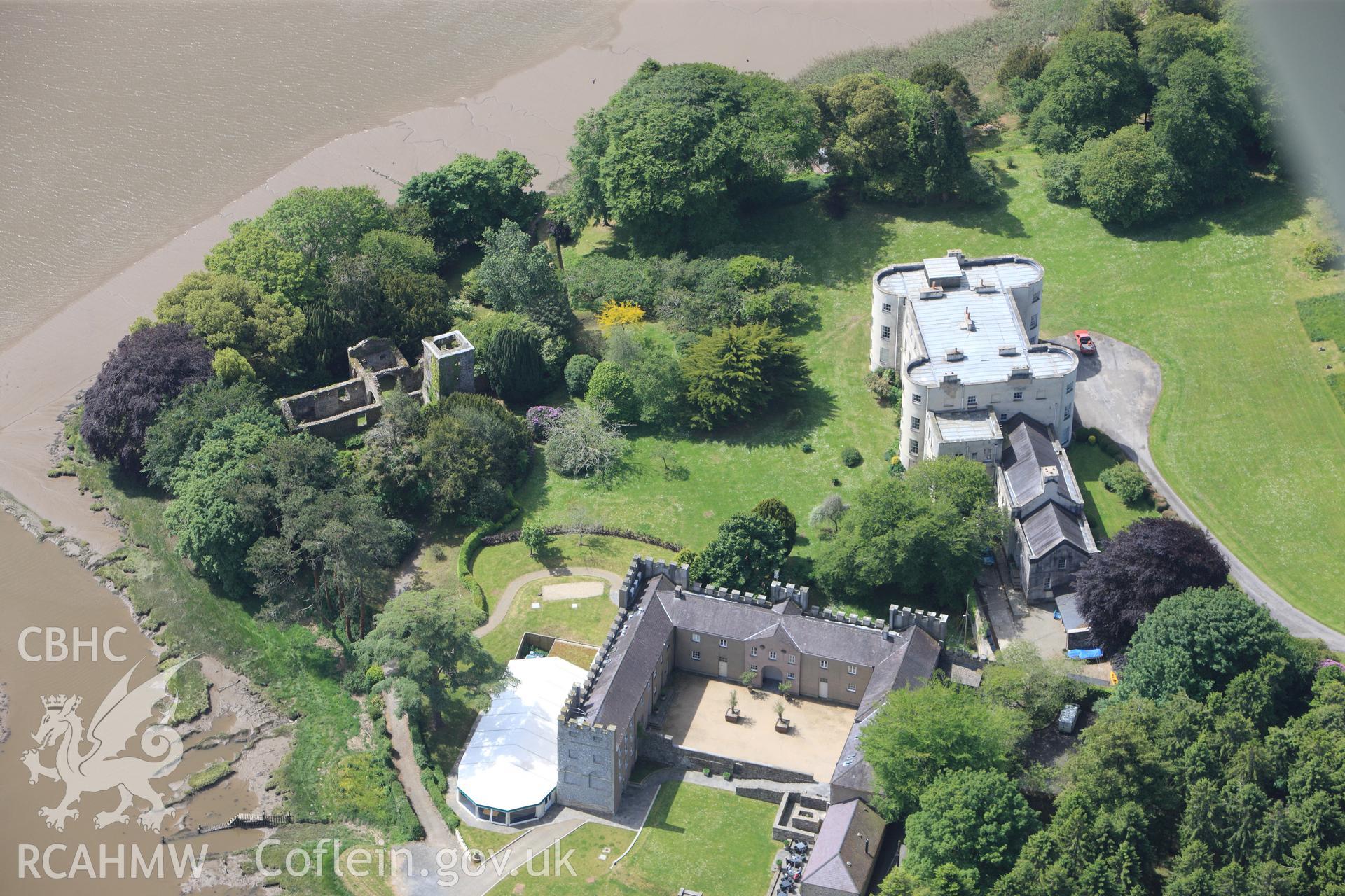 RCAHMW colour oblique photograph of Slebech Hall. Taken by Toby Driver on 24/05/2011.