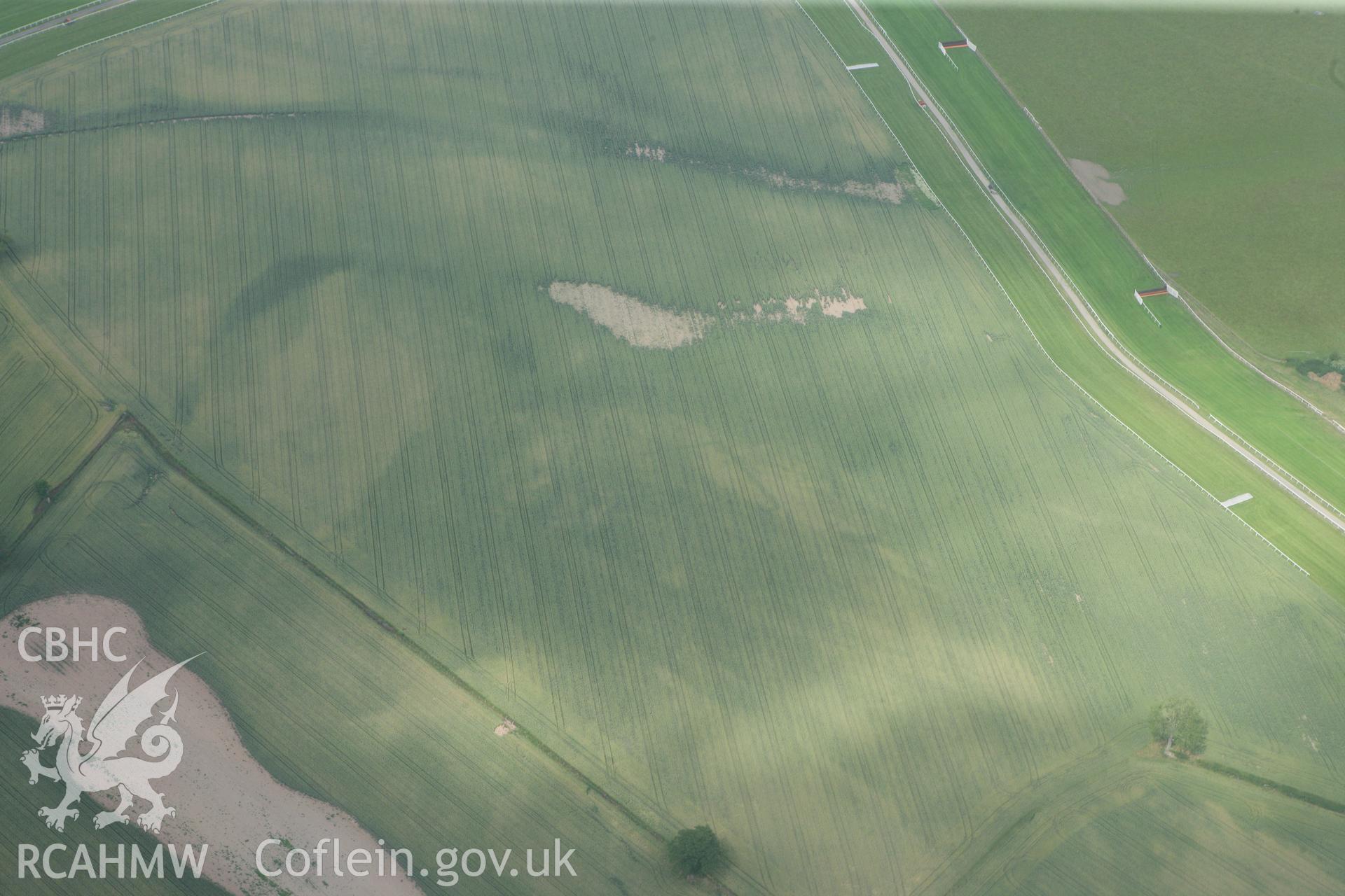 RCAHMW colour oblique photograph of Field system Bangor race-course. Taken by Toby Driver and Oliver Davies on 05/07/2011.